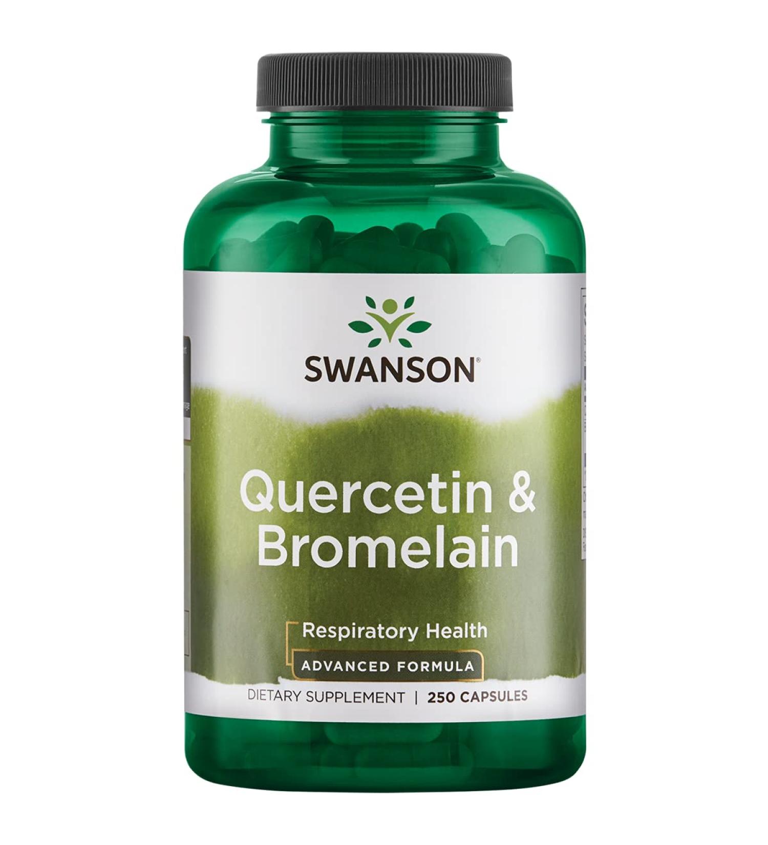 Swanson Quercetin & Bromelain 250 Capsules - Respiratory & Immune Support - Buy Online on GoSupps.com
