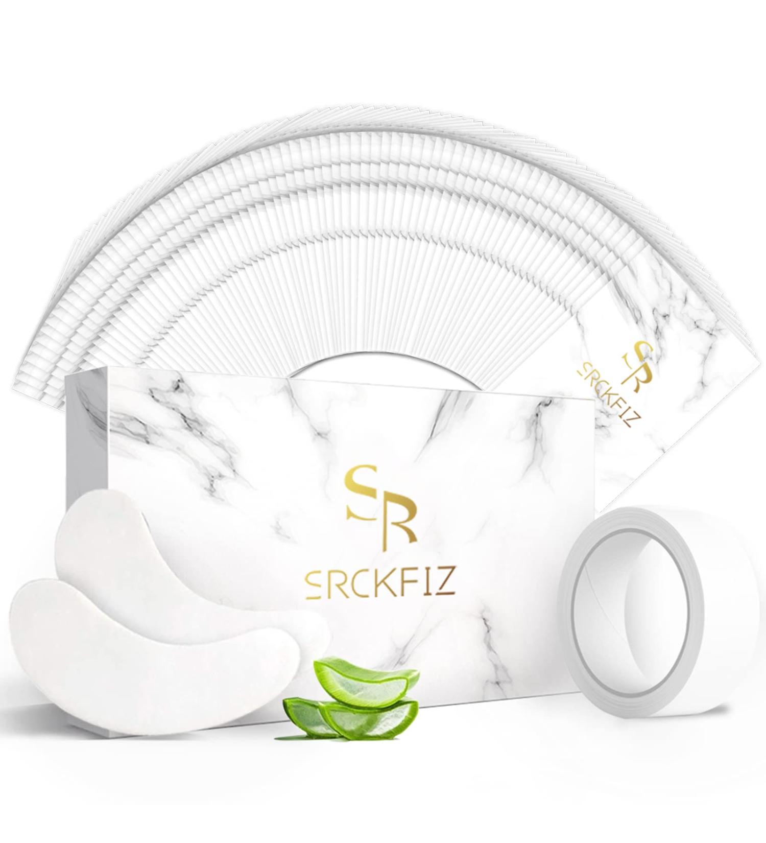 SRCKFIZ 100 Pairs Lint Free Eye Gel Pads for Eyelash Extensions - Hydrogel Under Eye Patches for Professional Use - Buy Online on GoSupps.com