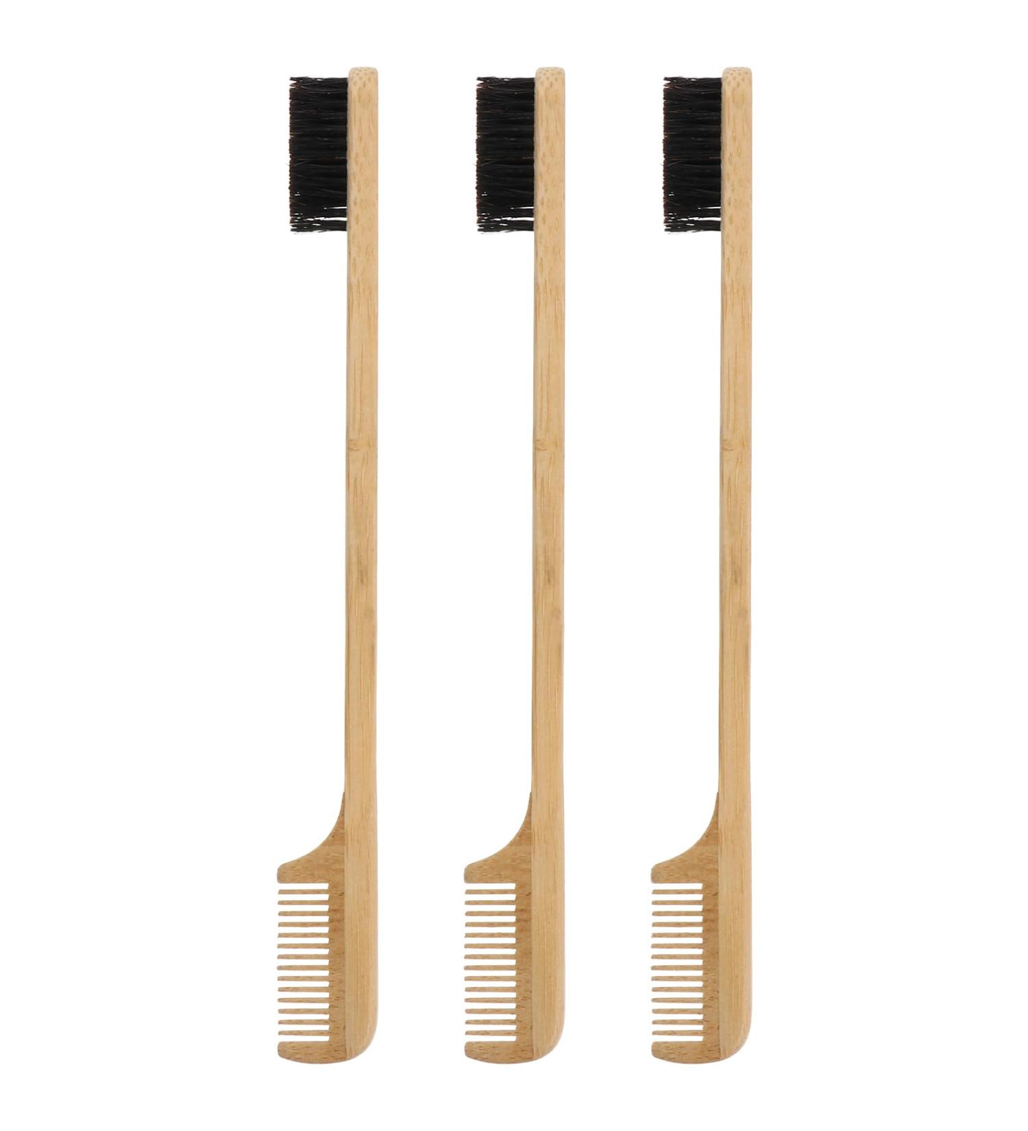Shop Bamboo Wooden Eyebrow Brush & Eyelash Comb - Eco-Friendly Makeup Tools for Perfect Brows & Lashes - Buy Online on GoSupps.com