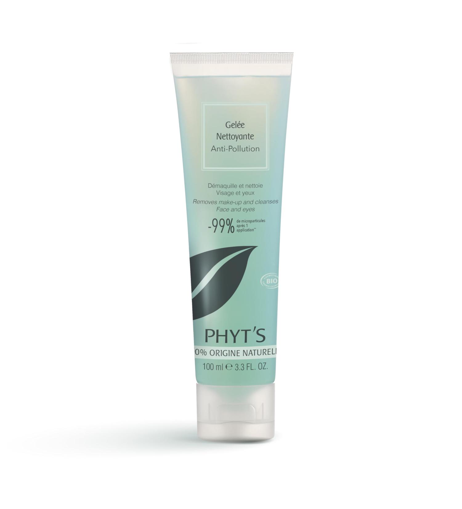 Phyts Anti-Pollution Cleansing Jelly - Facial Cleanser for Women - Removes Waterproof Makeup and Impurities - Nourishes Skin - 3.3 oz - Buy Online on GoSupps.com