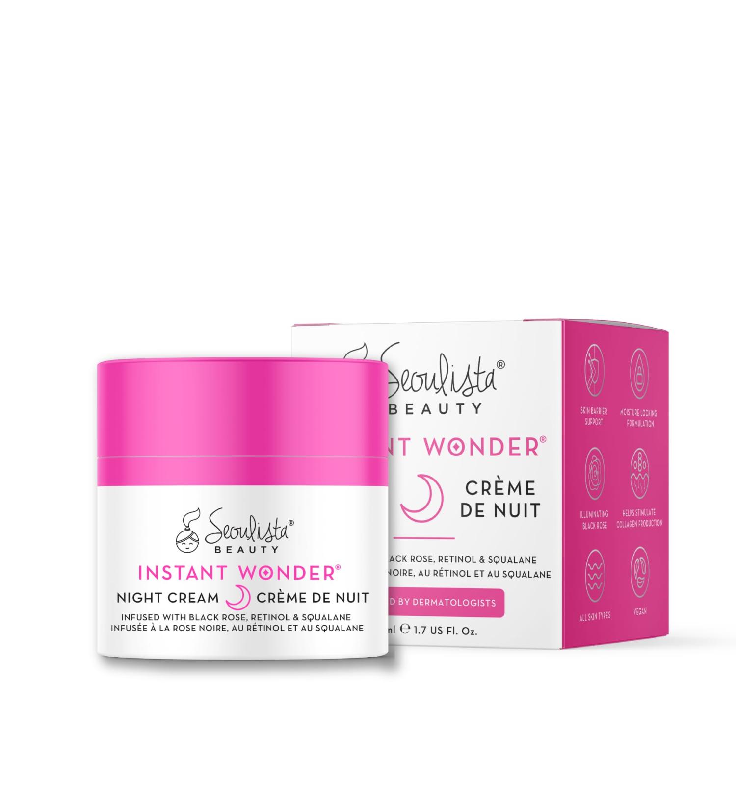 Seoulista Instant Wonder Night Cream 50ml - Hydrating & Plumping Night Cream for All Skin Types - Restore Protect & Rejuvenate Your Complexion Overnight - Buy Online on GoSupps.com