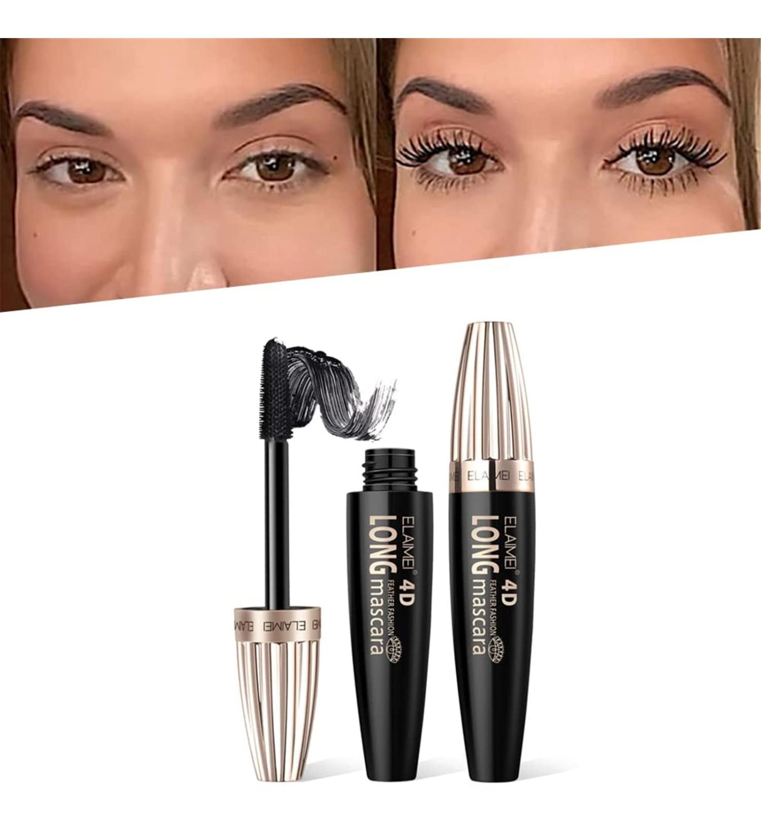 SDKJ My Amazing Lashes Mascara 4D Silk Fiber Long Volume Lash Mascara Black Waterproof Long and Dense Lash Mascara Plump and Enlarged Eyelashes Lasting All Day (1pc) - Buy Online on GoSupps.com