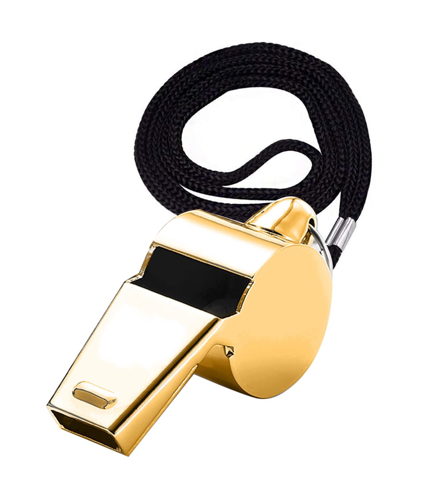 Lumcov Pipe & Trill Whistle - Loud Metal Whistle with Removable Buckle for Coaches & Referees | International Shipping Available - Buy Online on GoSupps.com