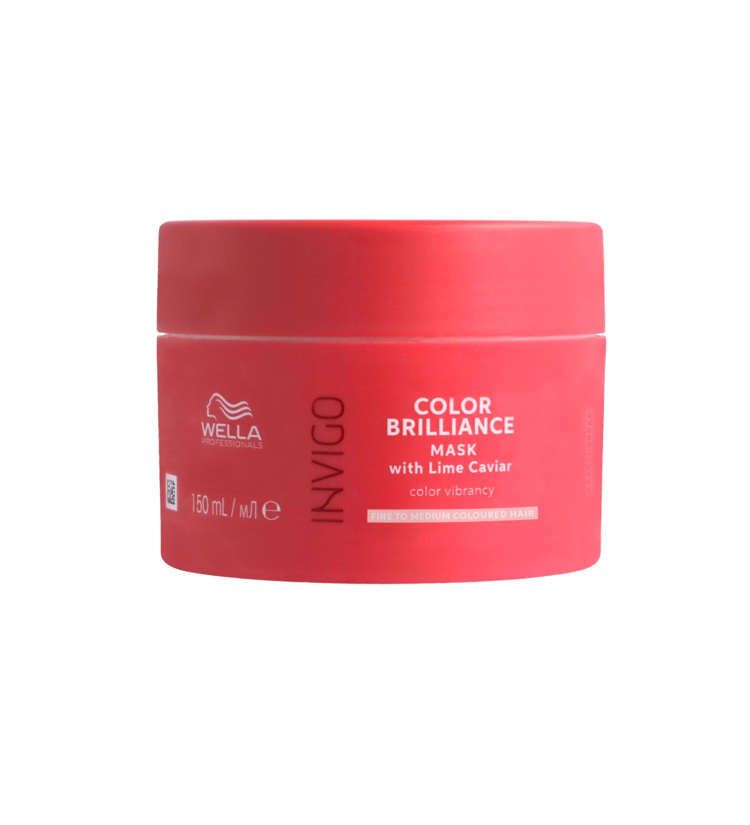 Wella Professionals Invigo Clor Brilliance Hair Mask - Restores shine to your hair for vibrant color - Intense treatment for fine to normal colored hair 150 ml - Buy Online on GoSupps.com