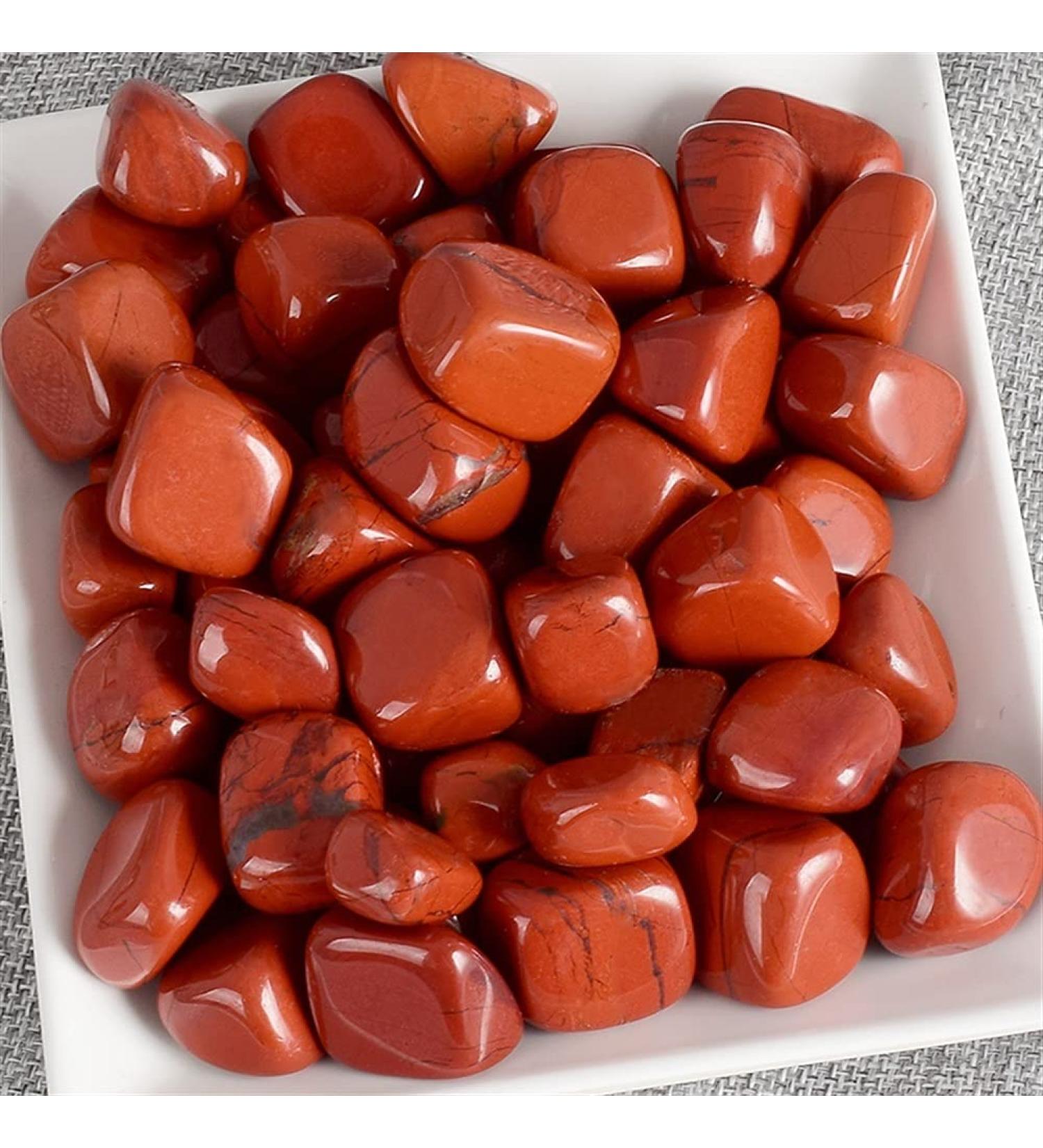 100g Bulk Gemstone Natural red Jasper Minerals Crystal and Tumbled Stone Beads for Crystals fengshui Home Decor Gift Ornaments Stone Mineral Specimen - Buy Online on GoSupps.com