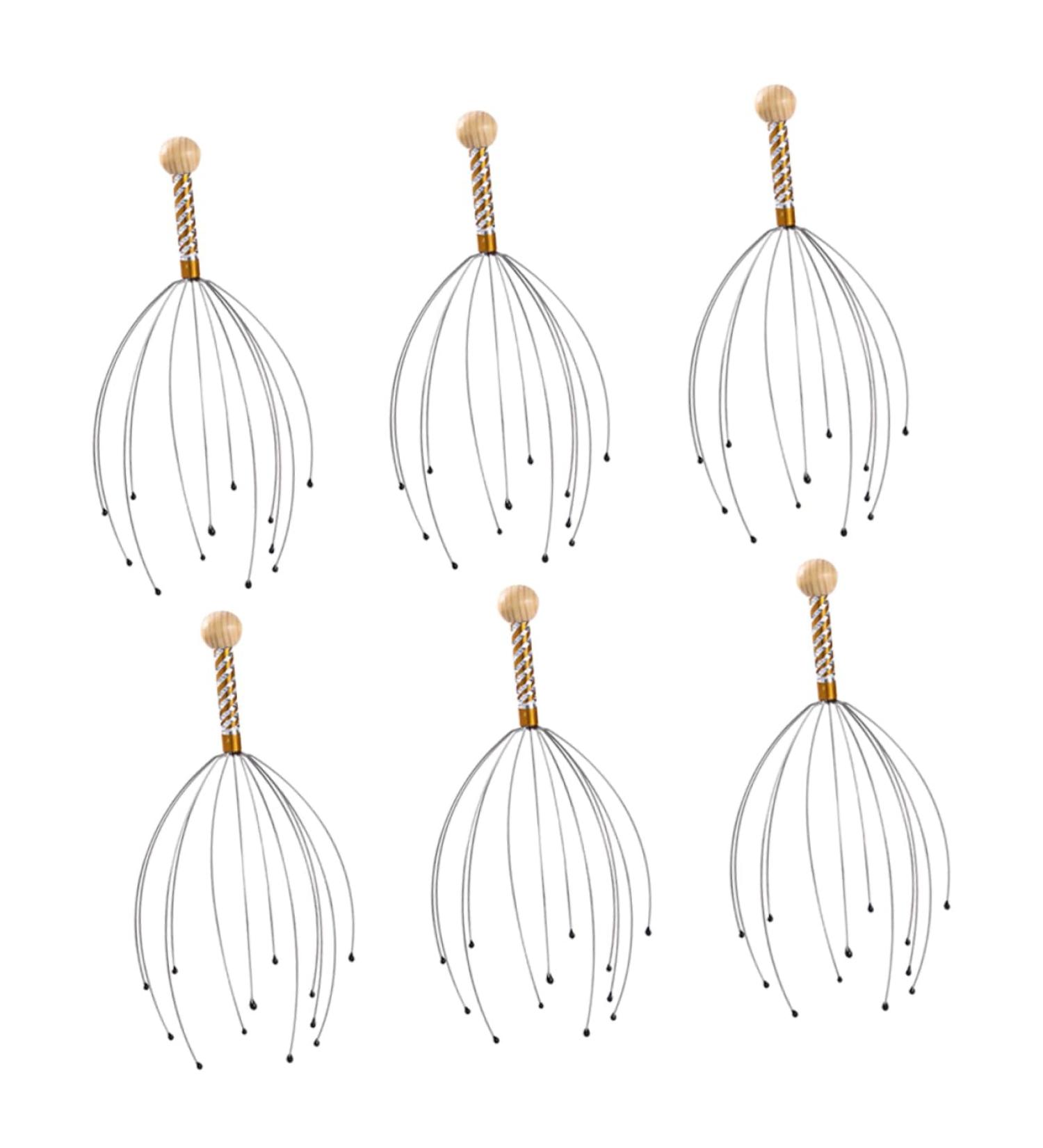 Fomiyes 6-in-1 Hand Scrubber & Scalp Massager Brush | Multifunctional Tool for Scalp Care & Relaxation - Buy Online on GoSupps.com