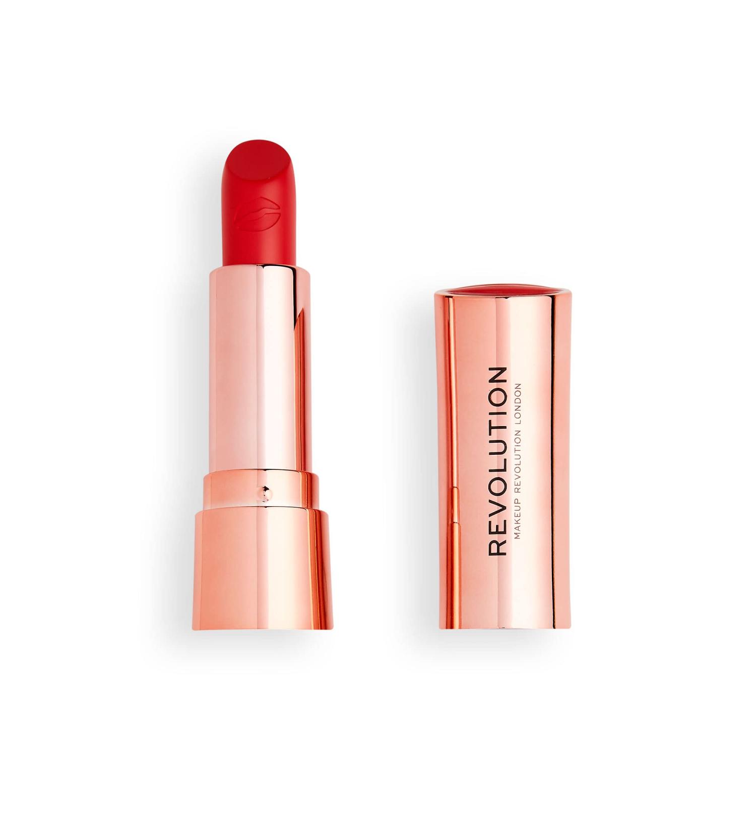 Revolution Beauty London Satin Kiss Lipstick Decadence 3.5g Decadence 1 Count (Pack of 1)