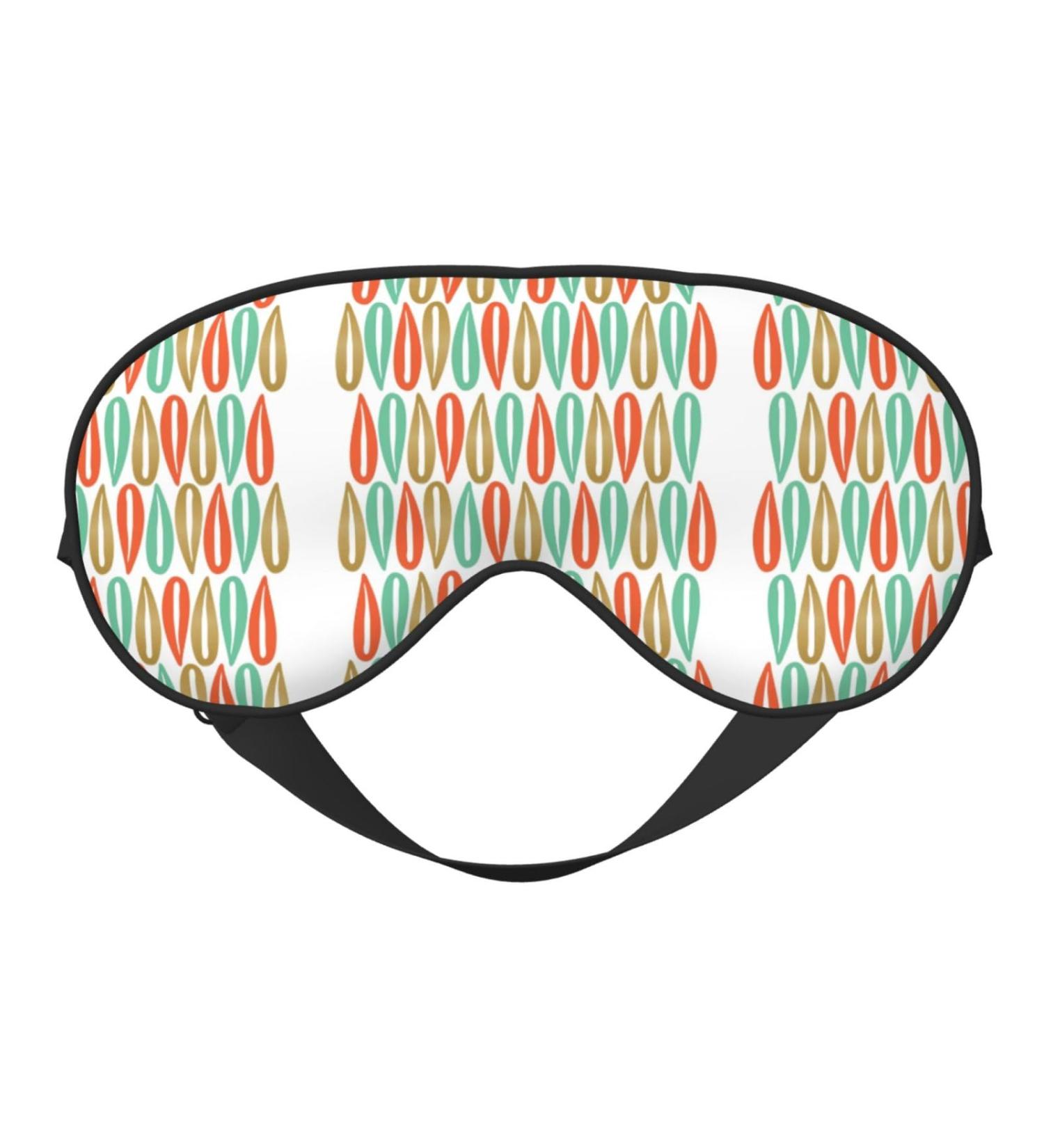 Mid-Century Modern Sleep Mask | Adjustable Soft Blindfold for Deep Sleep Relaxation & Travel - Buy Online on GoSupps.com