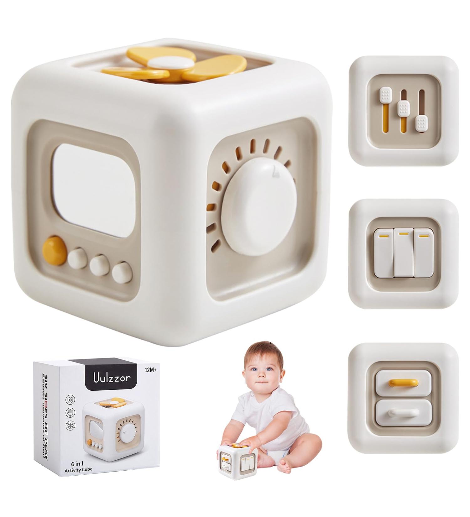 Spermuoy Busy Activity Cube - Montessori Toy for 1 Year Olds | International Shipping - Buy Online on GoSupps.com