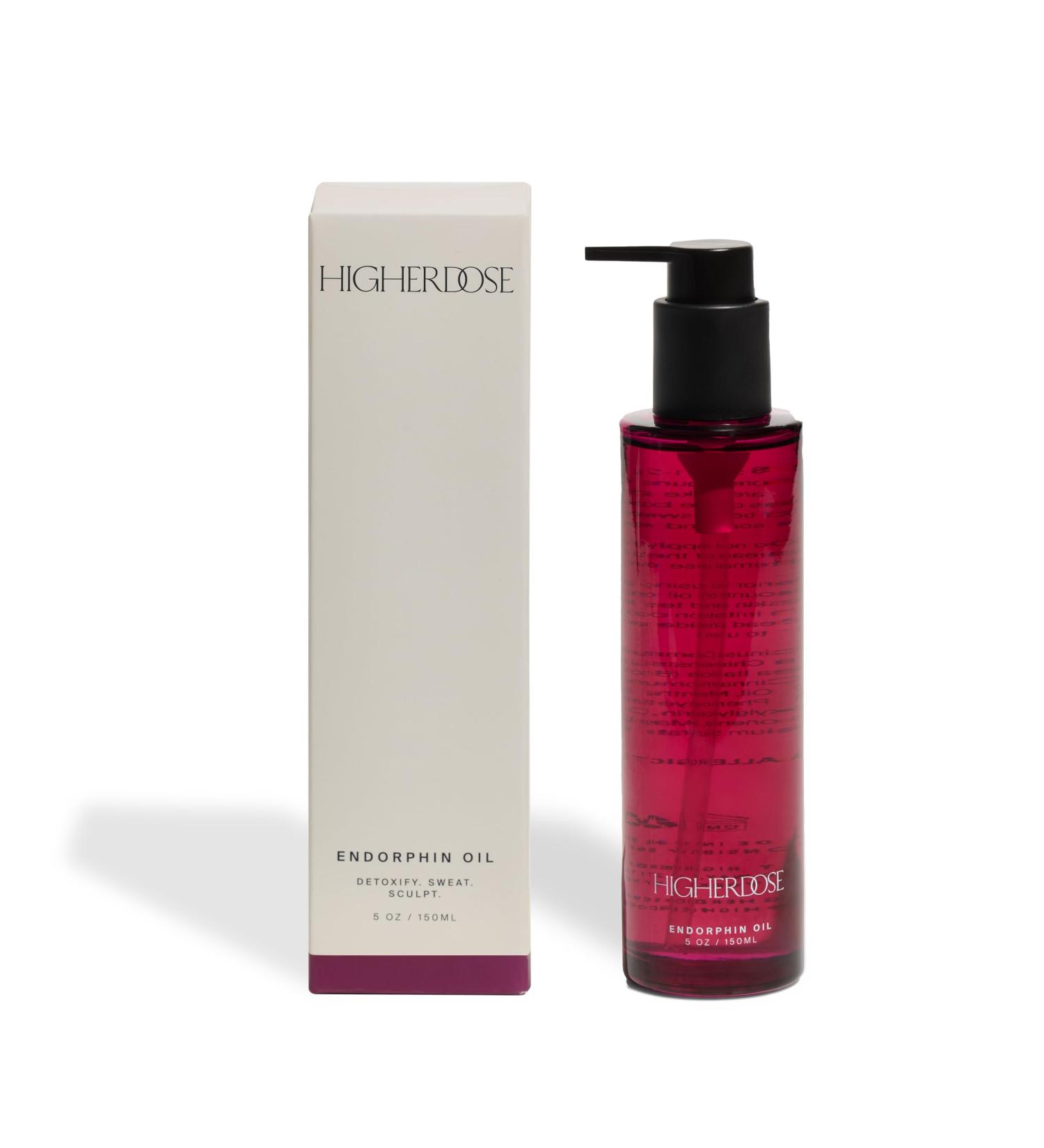 HigherDOSE Endorphin Body Oil - Organic Castor Oil with Magnesium & Warming Essential Blend - Targeted Sauna & Workout Enhancer - Detox Support Body Skin Care Products (5 Fl Oz) - Buy Online on GoSupps.com