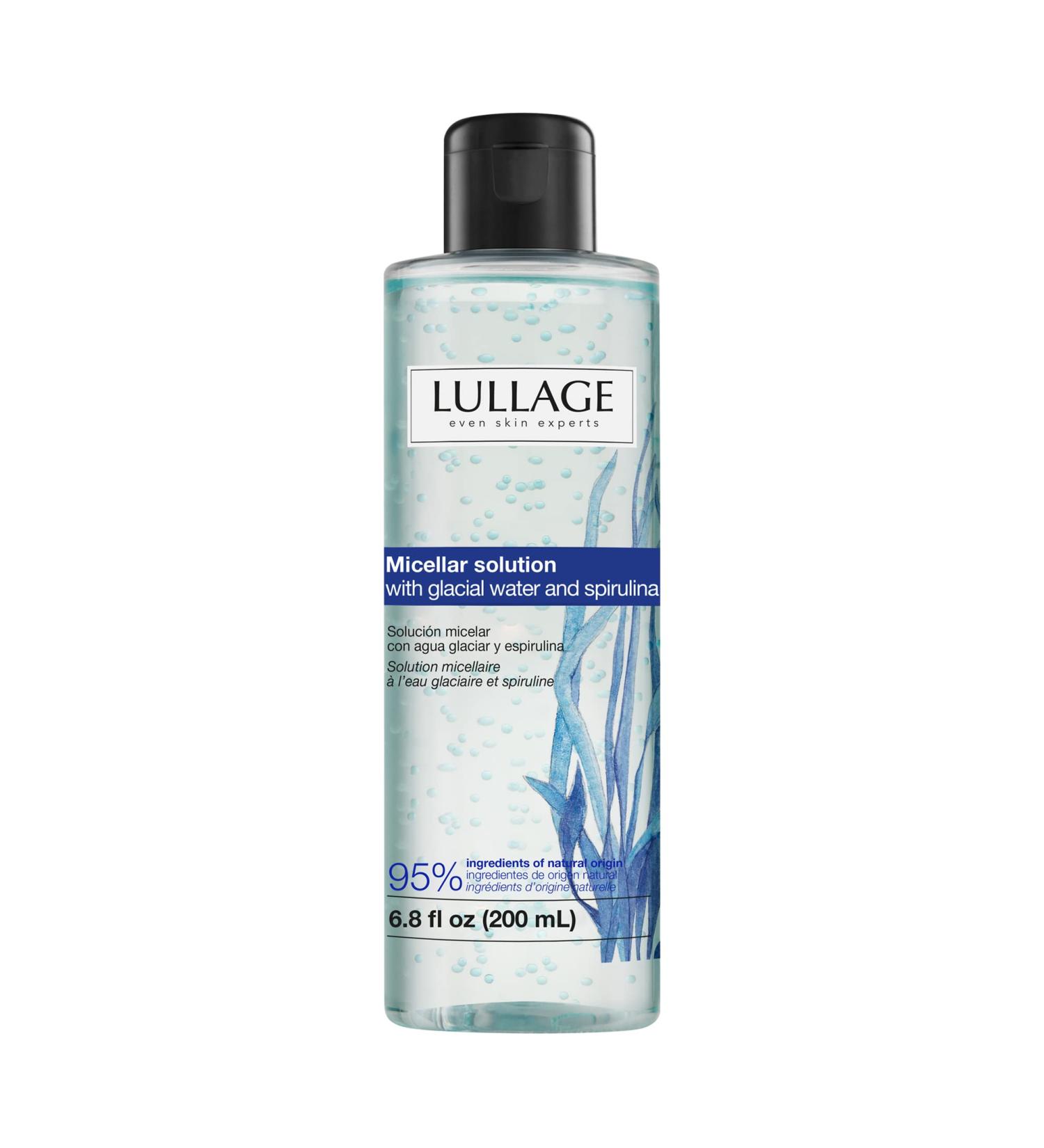 LULLAGE Micellar Water Makeup Remover - Niacinamide & Spirulina Cleanser for All Skin Types | Purifies & Evens Skin Tone (6.8 Fl Oz - Buy Online on GoSupps.com