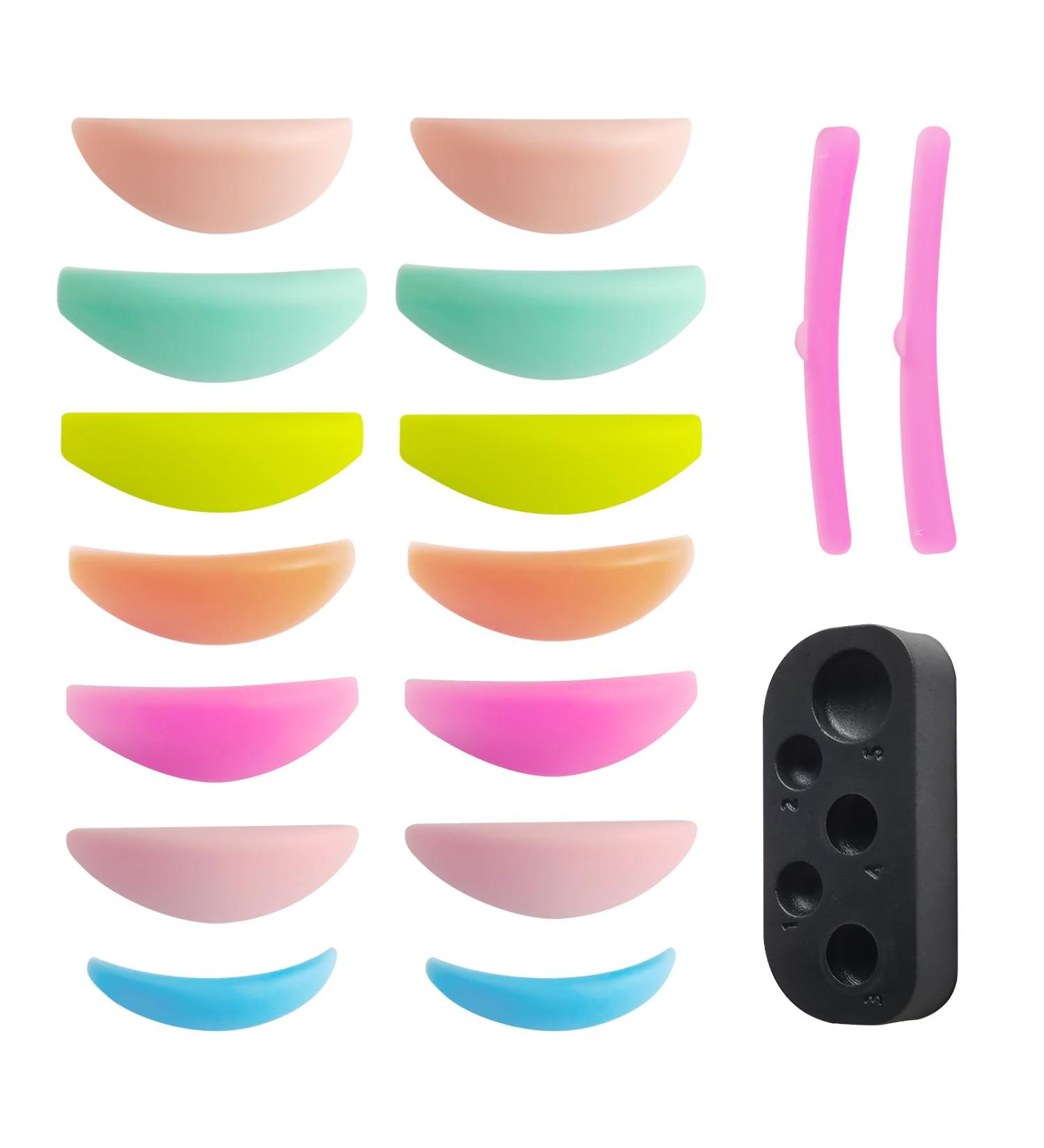 Libeauty Lash Lift Tool 7 Pairs of Lash Lift Shields Including Bottom Lash Lift 1 Pair of Lash Lift Ribbon 1 Palette Convenient and Efficient As a Good Assistant for Lash & Brow Lift or Color - Buy Online on GoSupps.com