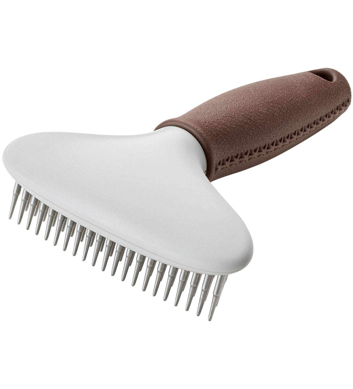 HUNTER SPA Detangling Comb Two-Row Hair & Dandruff Remover 16x11.5 cm Grey/Brown 41 Teeth International Shipping Available - Buy Online on GoSupps.com