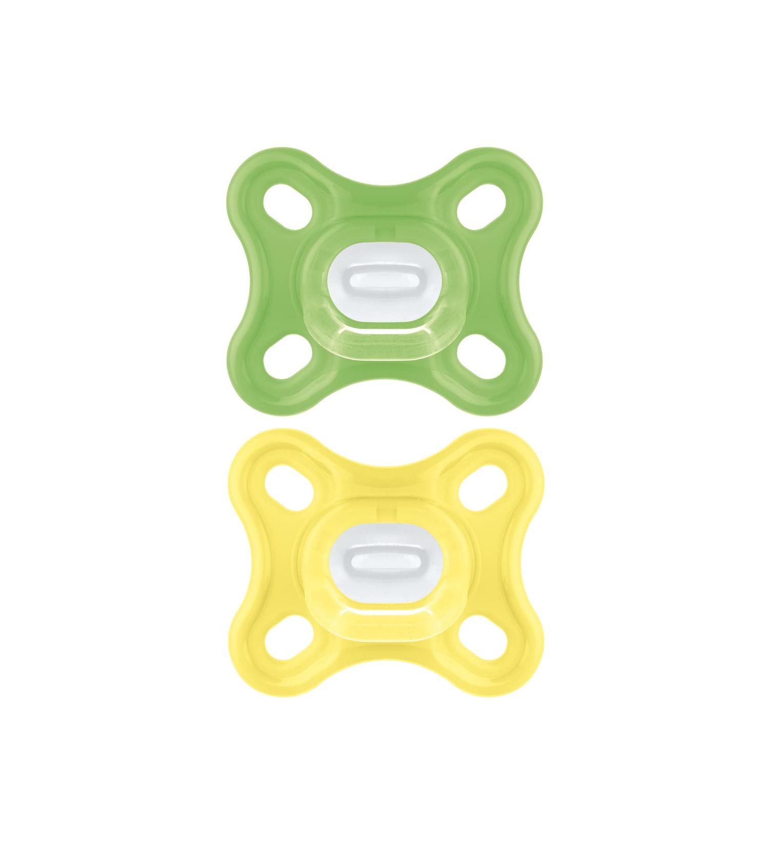 MAM 'Comfort' Design Collection Pacifier for Breastfed Babies (Pack of 2 Pacifiers) MAM Soother with Soft Silicone Nipple Unisex Baby Essentials 0-4 months (Colors may vary) - Buy Online on GoSupps.com