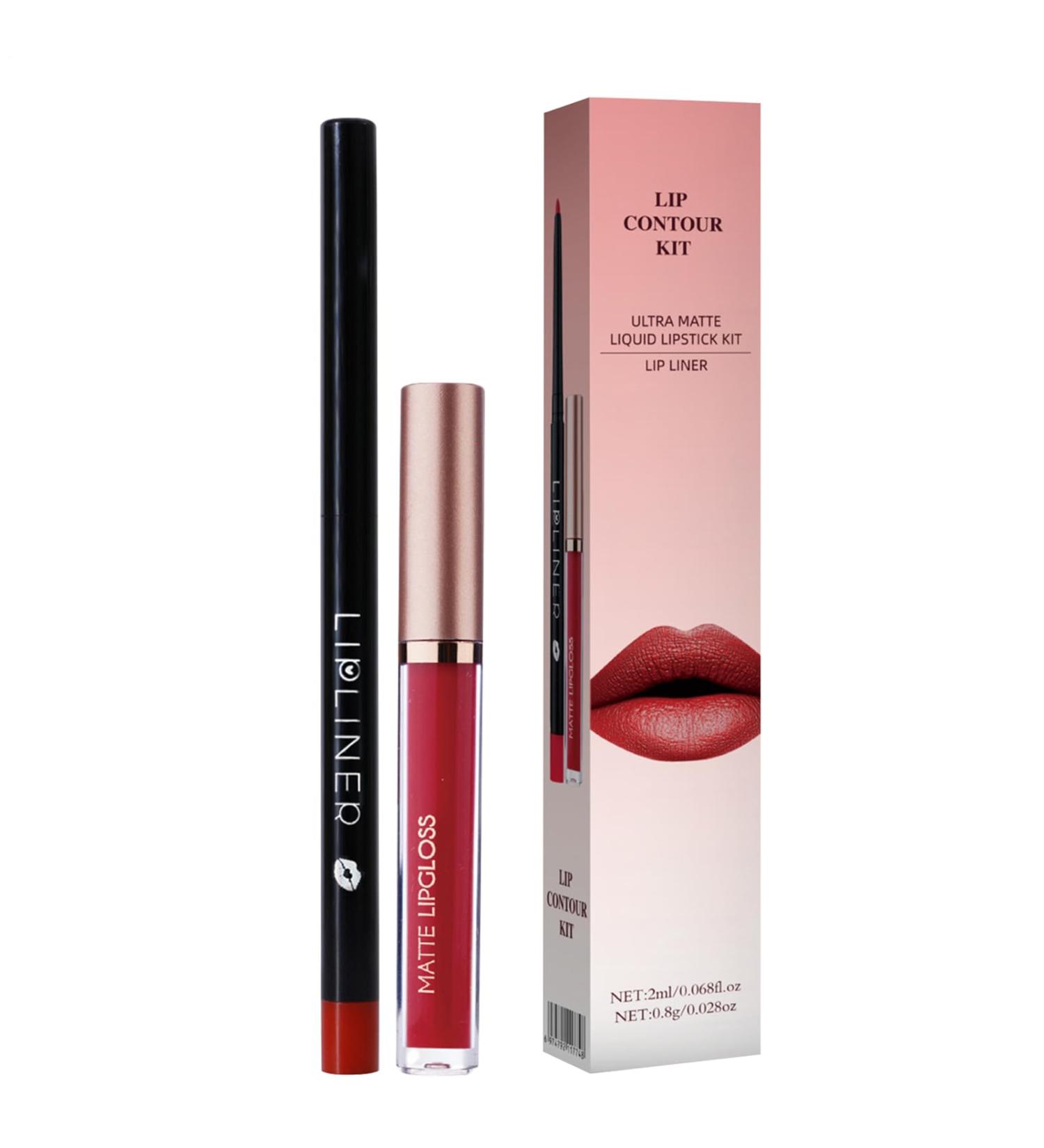  Generisch Lip liner color with liner long-lasting lip contour kit for women and girls beauty summer winter outdoor dates travel - Buy Online on GoSupps.com