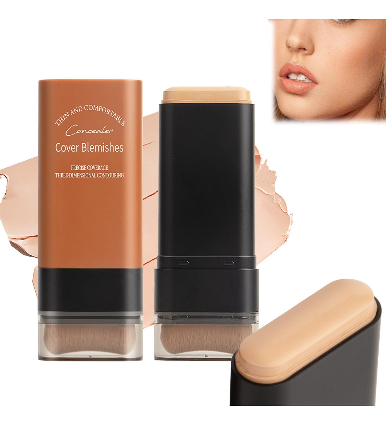 Korea Flawless Eraser Foundation Stick Cooklesa Hydrating Lightweight Foundation Stick with Brush Multiuse Foundation Stick Makeup Lightweight Foundation Stick Makeup Built-In Foundation Brush (#2 1) #2 1 count (Pack of 1) - Buy Online on GoSupps.com