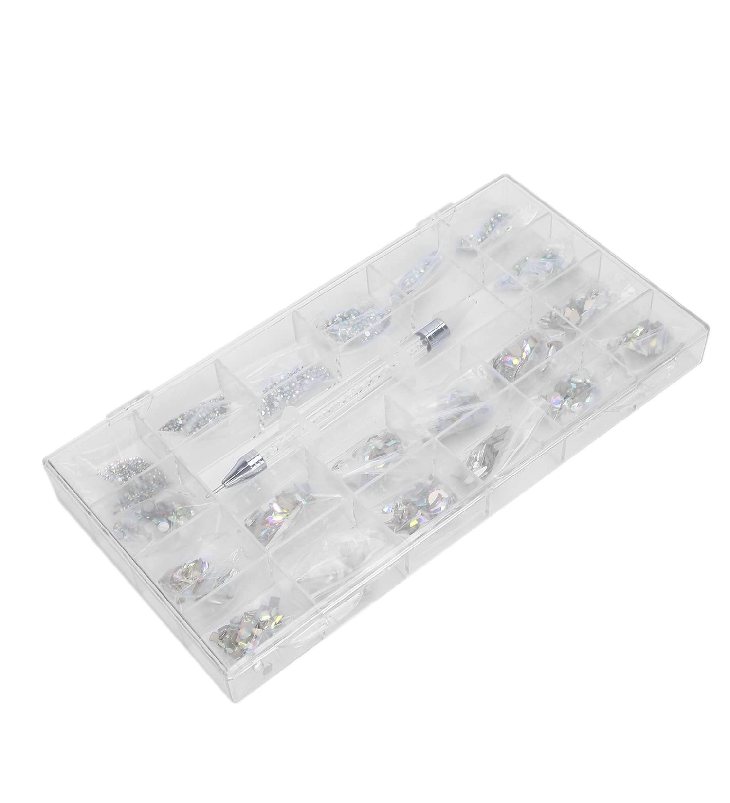 Nail Rhinestones Kit Nail DIY Rhinestones Nail Art Rhinestones Nail Art Rhinestones Kit Nail Rhinestones Nail Kit 13 Different Shapes for Household - Buy Online on GoSupps.com