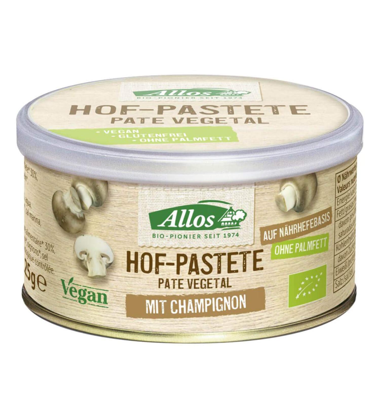 Allos organic farm pate with mushrooms (2 x 125 gr)