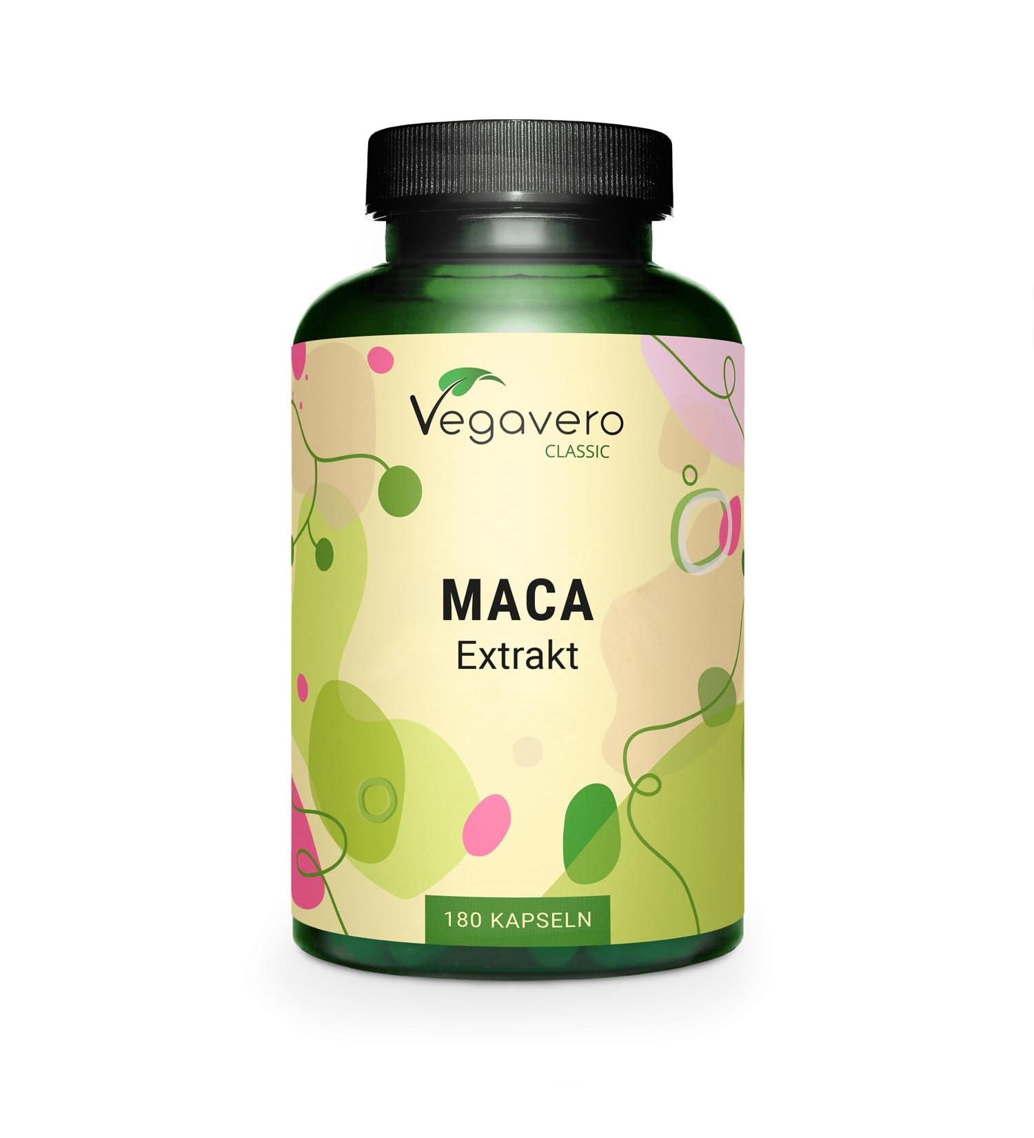 MACA from Peru Vegavero | 180 Capsules (6 Months) | Unique: With 0.2% Macamides & Macaenes | No Additives | Energy + Powerful Antioxidant + Libido | Vegan - Buy Online on GoSupps.com