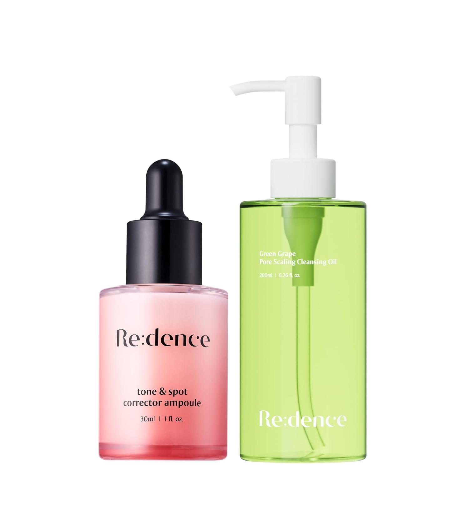  Redence Spot & Pore Fix Duo : 605,395ppm Vitamin C Tone & Spot Serum + Deep Pore Cleansing Oil - Buy Online on GoSupps.com