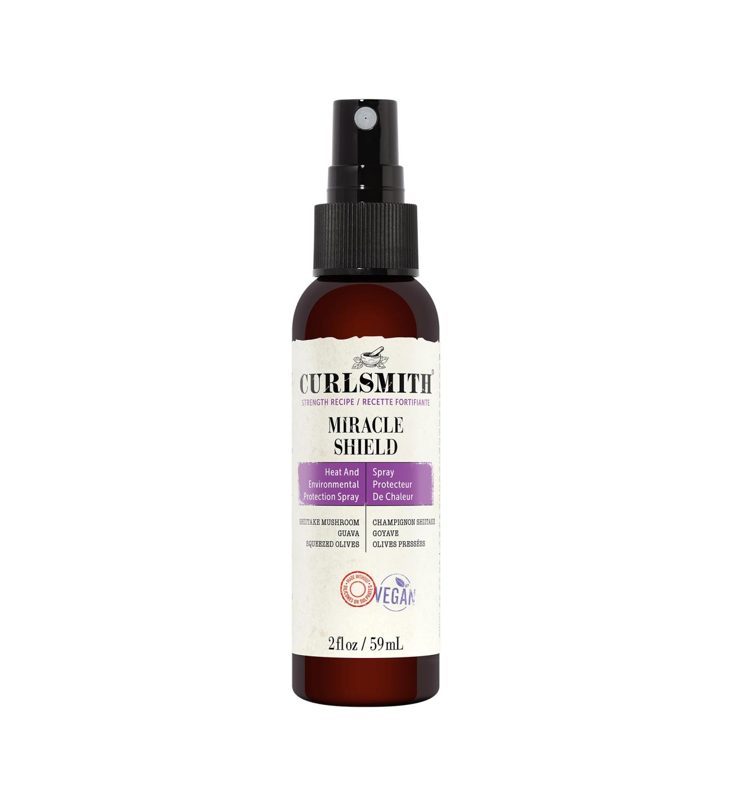 CURLSMITH - Miracle Shield Protein-Rich Hair Protection Spray for All Curl and Hair Types (2 fl oz) - Buy Online on GoSupps.com