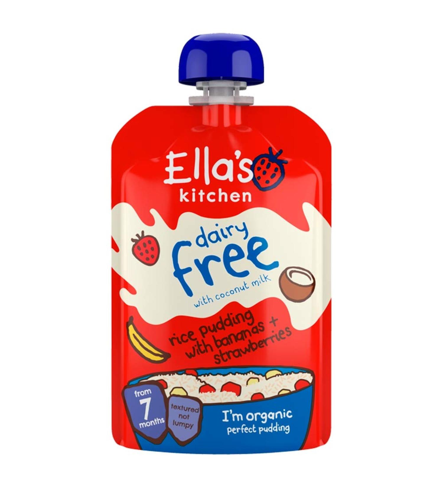 Ella's Kitchen Rice Pudding with Bananas & Strawberries 80g