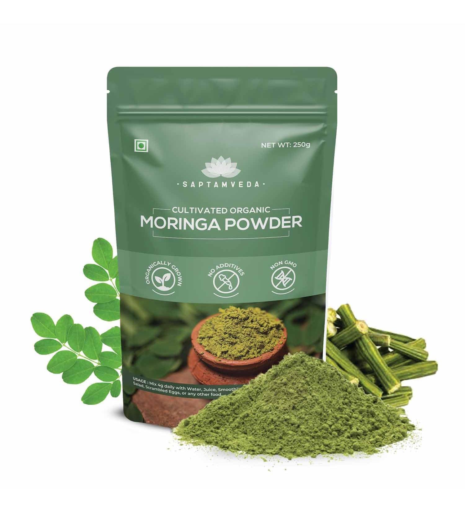 Moringa Powder 250 Gm | Drumstick Leaf Powder | Natural Multi-vitamin | Anti-Oxidant | Good for Hair & Skin | Protein Rich - Buy Online on GoSupps.com
