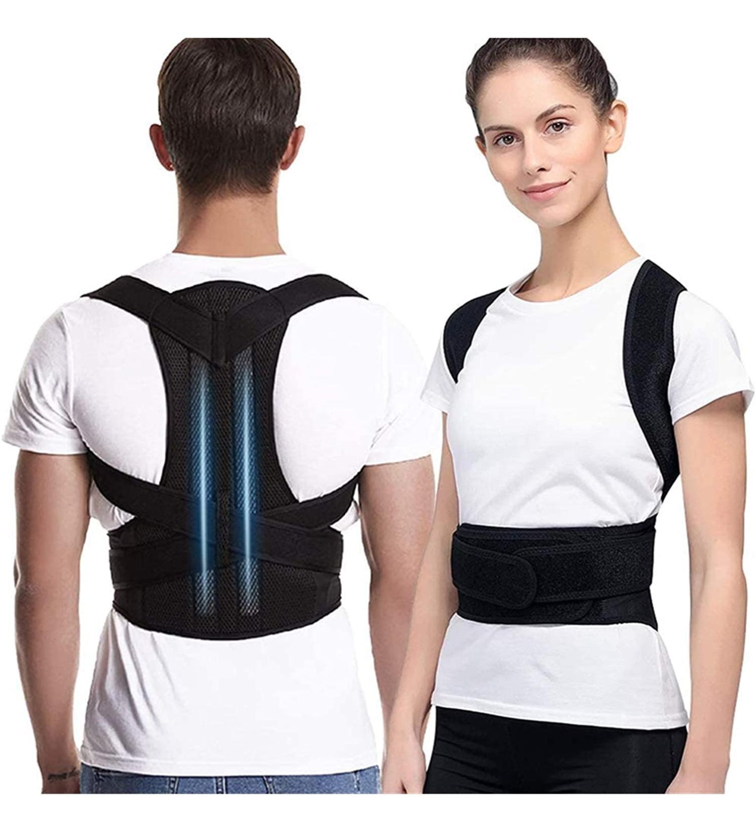 Posture Corrector for Men and Women Back Posture Brace Clavicle Support Stop Slouching and Hunching Adjustable Back Trainer (Color : Black Size : Large) Feito na China Full moon lofty ambition - Buy Online on GoSupps.com