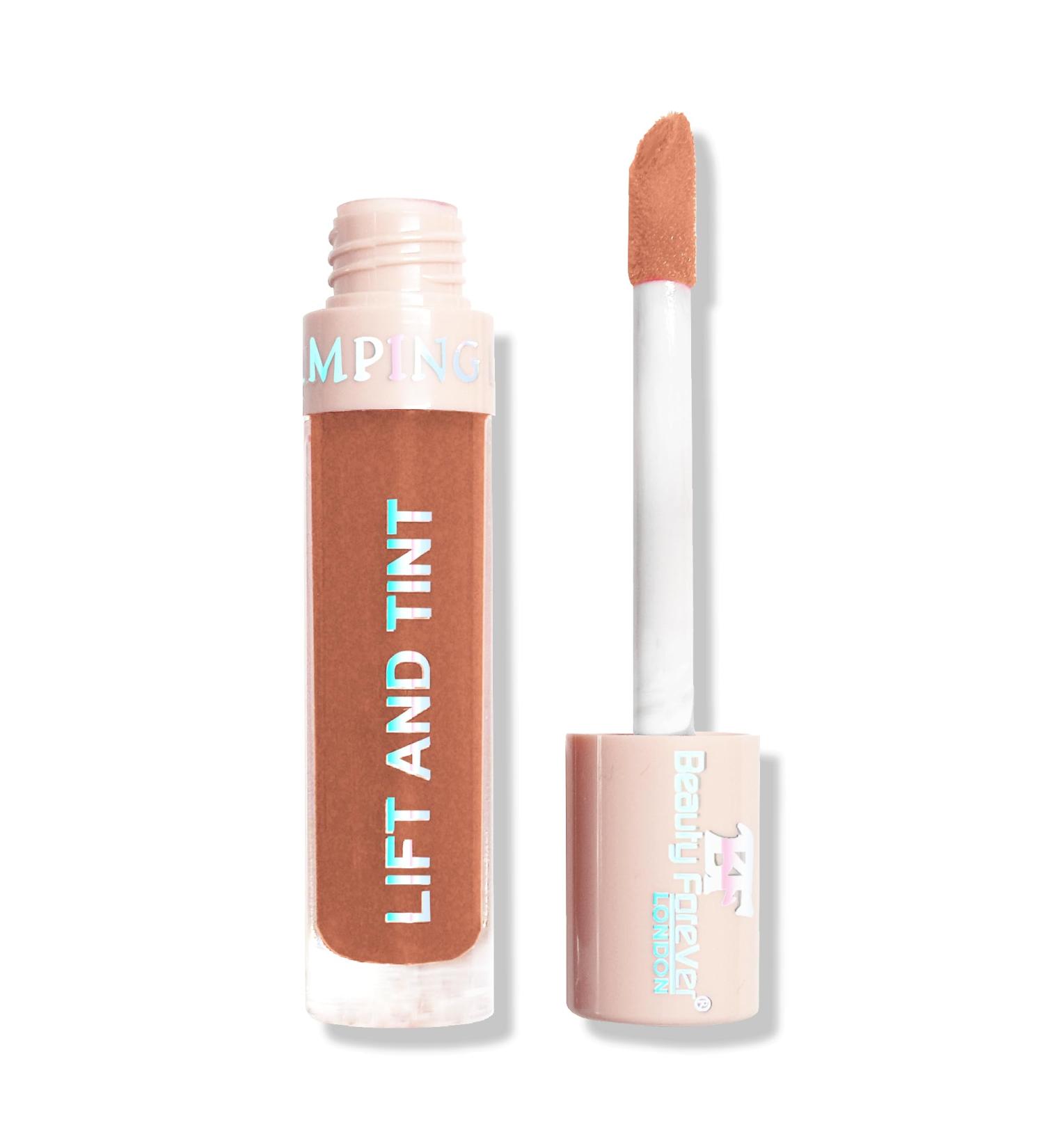 Beauty Forever Lift and Tint Plumping Lip Gloss with Fruity Flavours and Vitamin E Lip Plumper Lip Gloss 6ml (06 Shimmery Chocolate) - Buy Online on GoSupps.com