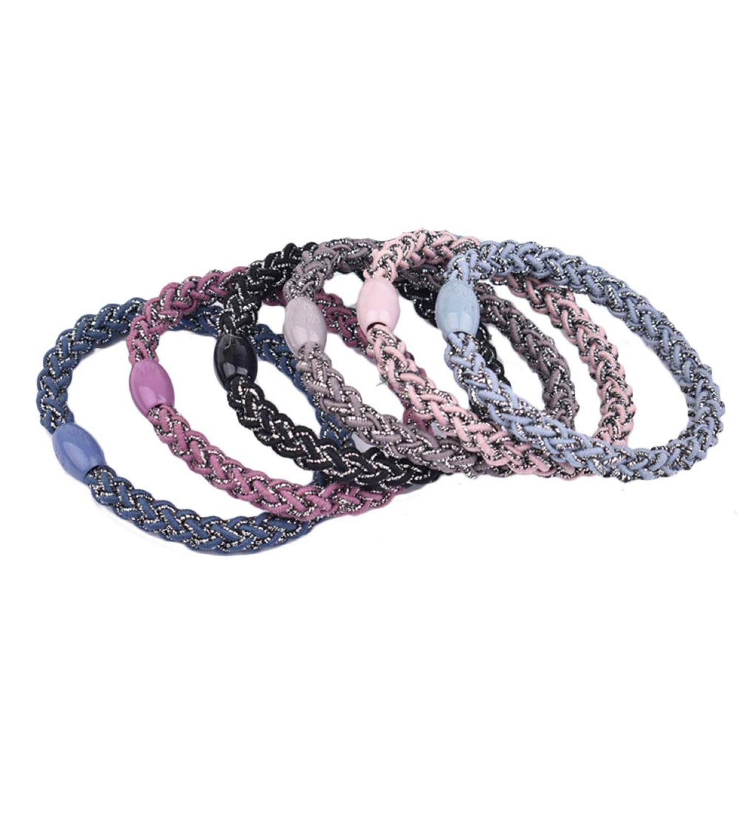 20 Pieces Fashion Braided Hair Ties | Elastic Ponytail Holders | Colorful Hair Accessories for Women & Girls - Buy Online on GoSupps.com