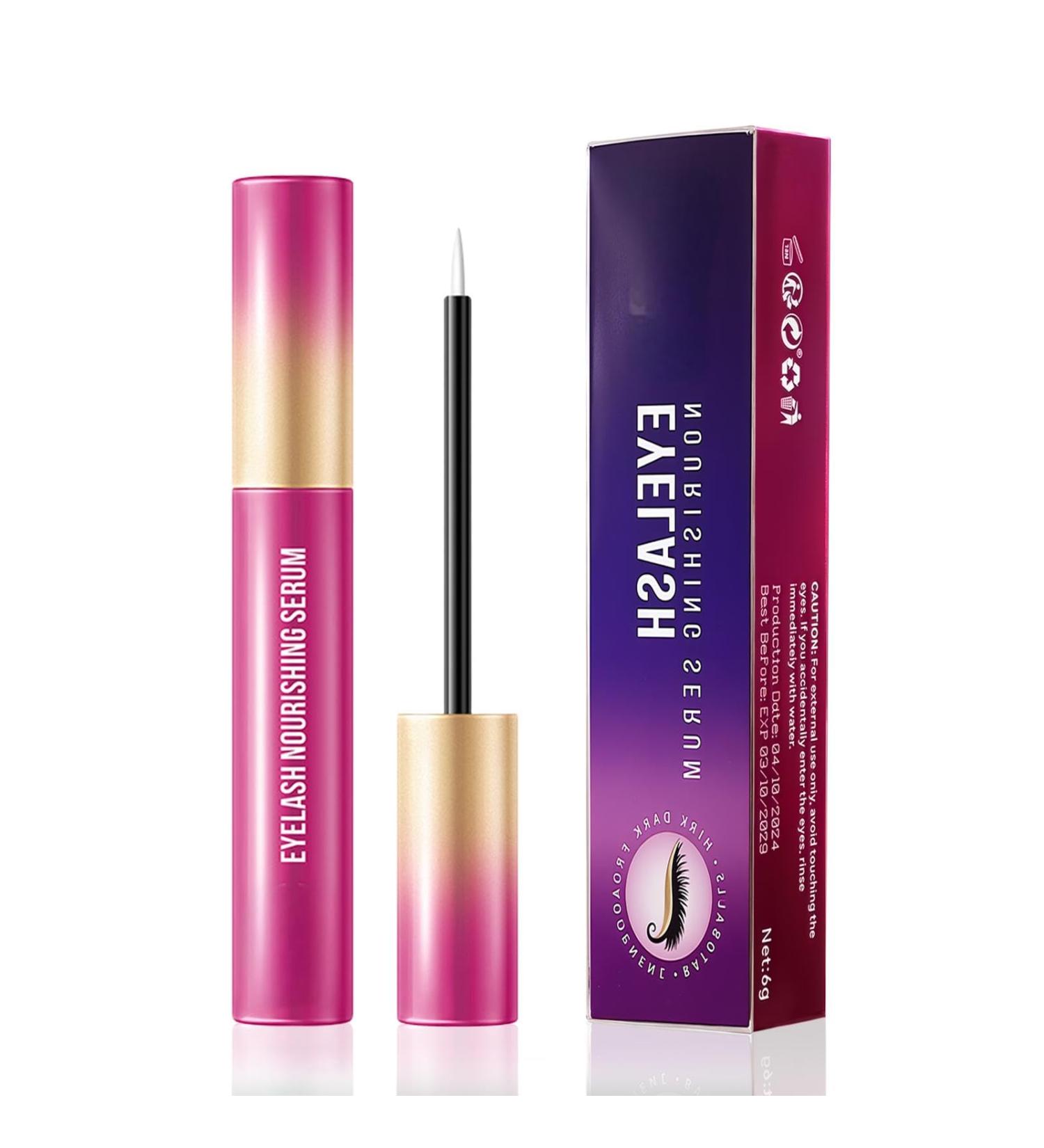 Eyelash Serum Lash for Eyelash Growth & Brow Care | Clear Lash Growth with Mascara Tube Vegan Eye Serum Formula for Fuller Longer & Thicker Looking Lashes Rose Red - Buy Online on GoSupps.com