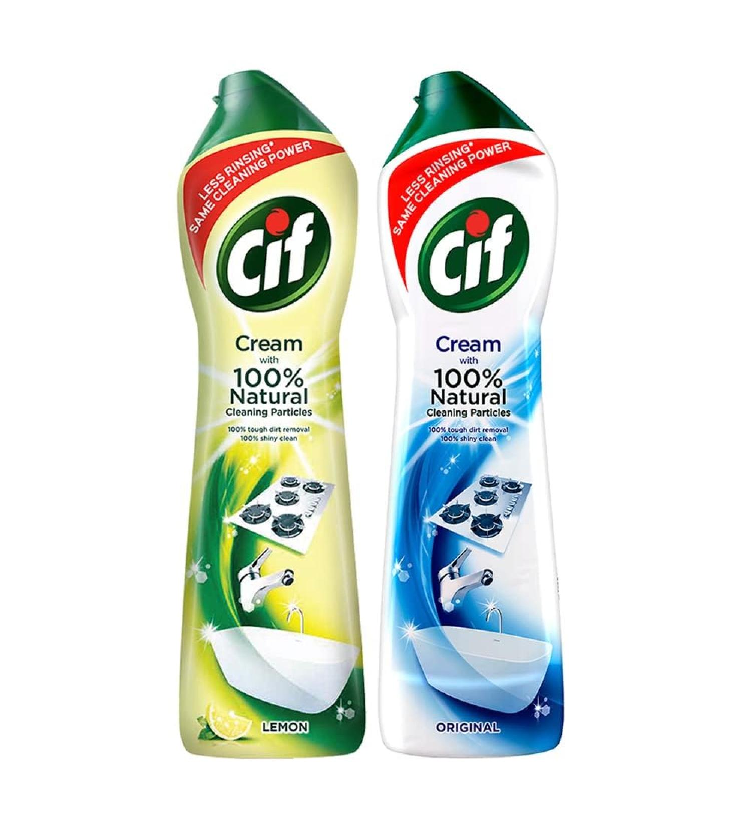 Cif Cleaner Combo Set - Lemon & Original 500ml | Best International Shipping - Buy Online on GoSupps.com