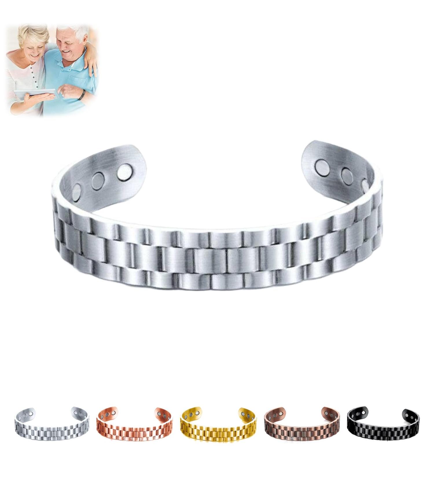 Prostapower Magnetic Copper Band Adjustable Length Prostapower Magnetic Copper Band Biancat Prostapower Magnetic Copper Band (Silver) - Buy Online on GoSupps.com