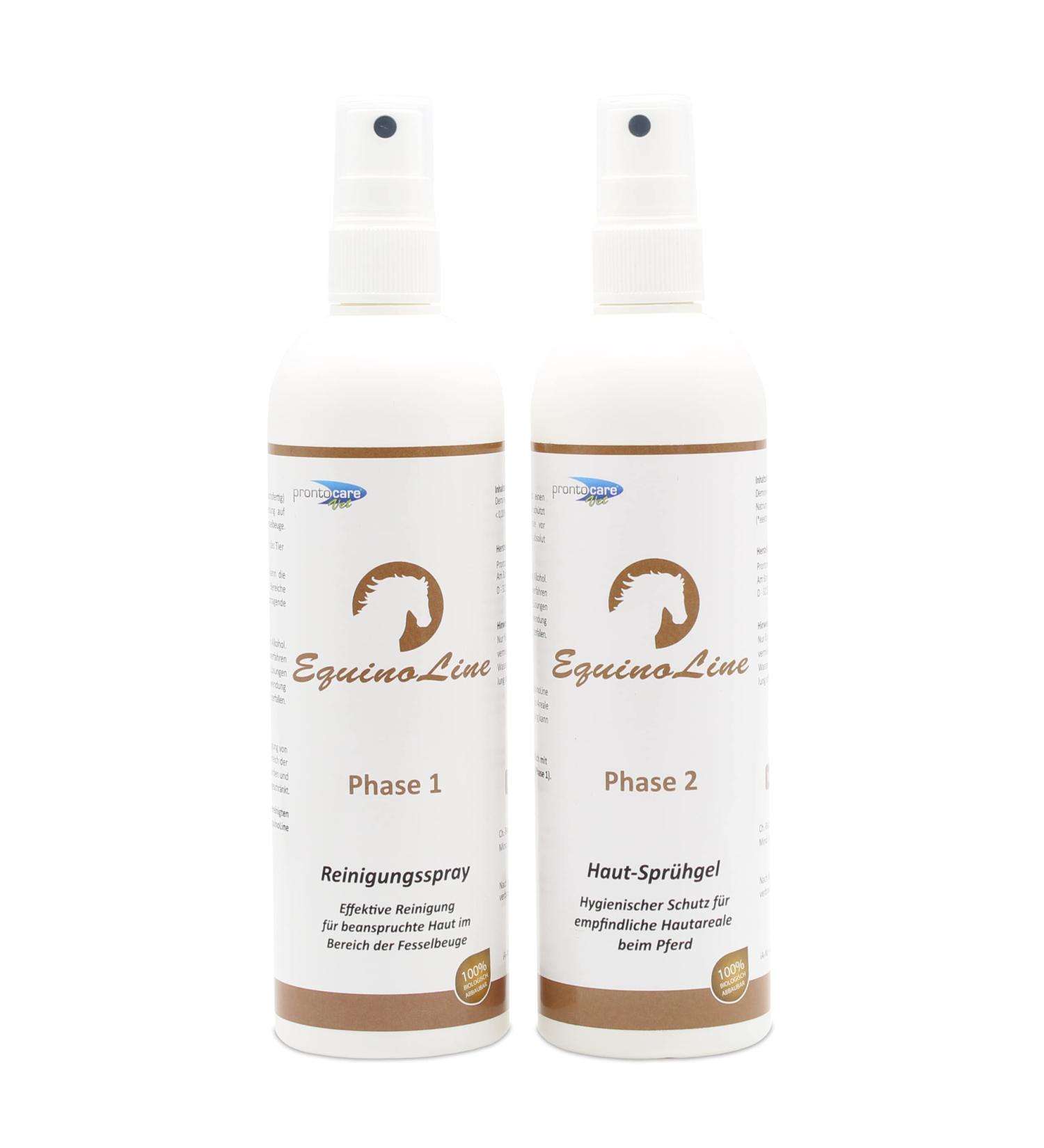 Equinoline ProntoCare-Vet Combi-Set Skin pour l'application par ex. pour Mauke & Eczema (2X 250ml)