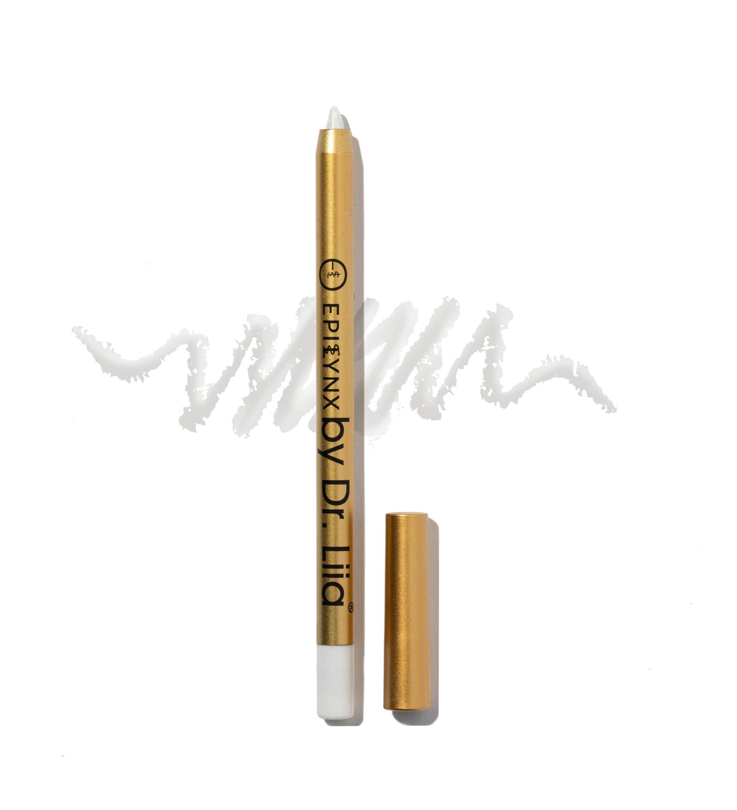 EPILYNX by Dr. Liia Long Lasting Glide-On Gel Eyeliner Pencil | Gluten-Free  Hypoallergenic  Vegan | 1.2ml | Moonlight White Shimmer