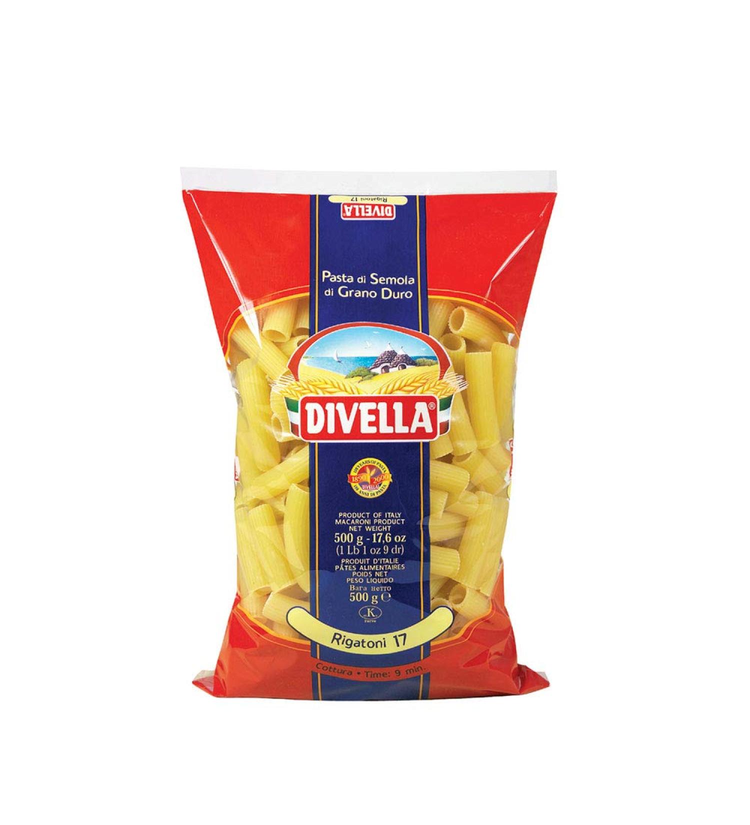 DIVELLA RIGATONI 500 gr. (5 boxes of 500 g)
