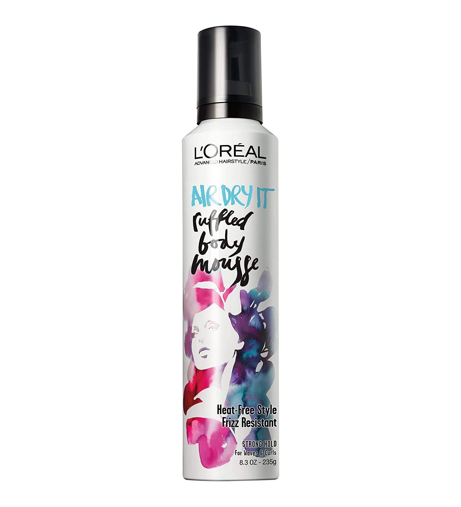 L'Or al Paris Advanced Hairstyle AIR DRY IT Ruffled Body Mousse  8.3 oz.