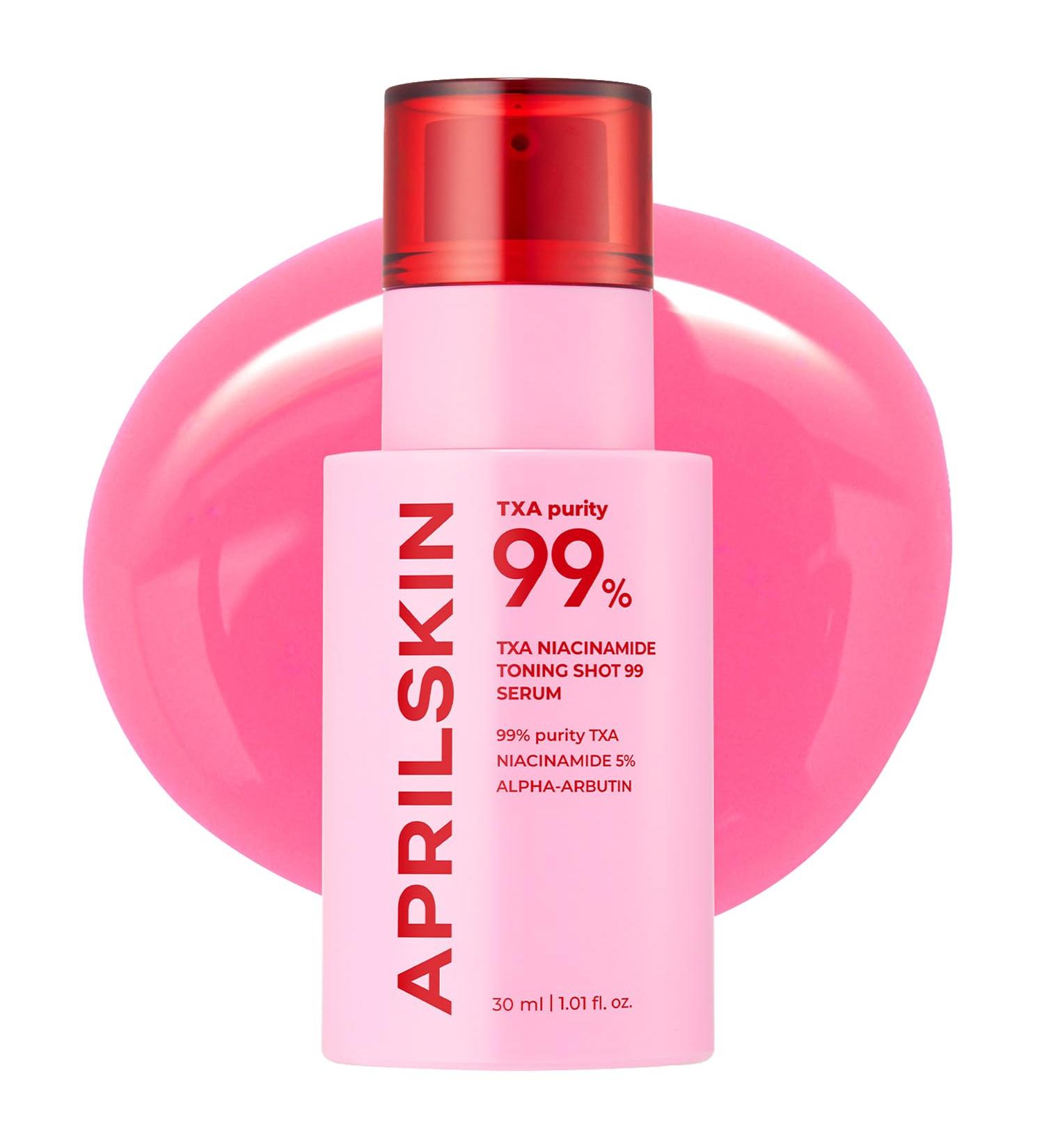 APRILSKIN TXA Niacinamide Toning Shot 99 Spicule Facial Serum|Skin Booster Serum for Brightening and Pore Care|99% High-Purity Tranexamic Acid 3% + Niacinamide 5%|Korean Skin Care|1.01 fl. oz. - Buy Online on GoSupps.com