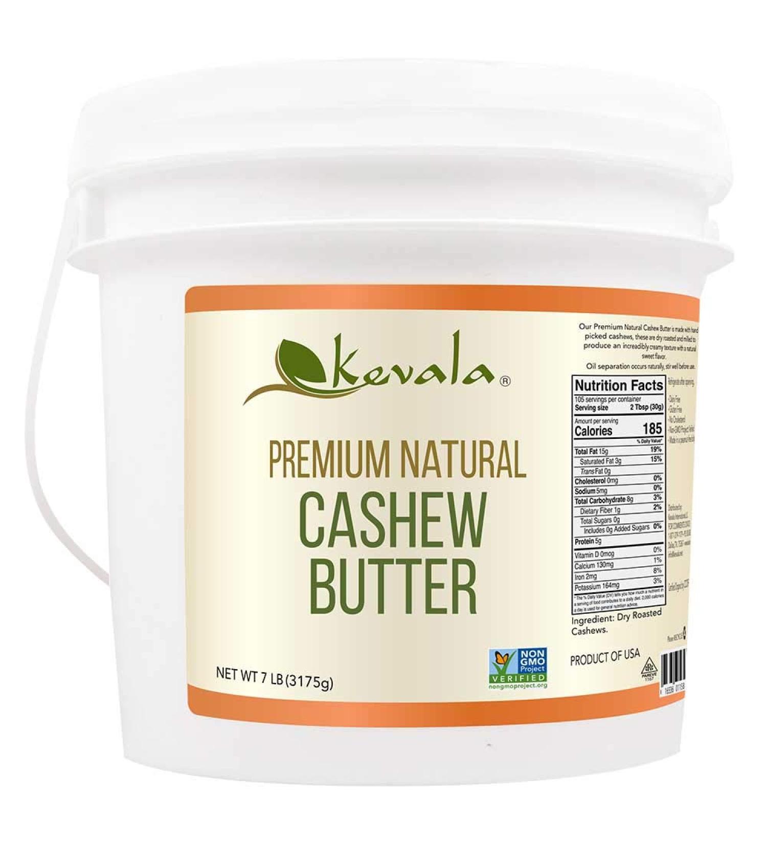 Kevala Cashew Butter 7 Lbs Pail - Buy Online on GoSupps.com