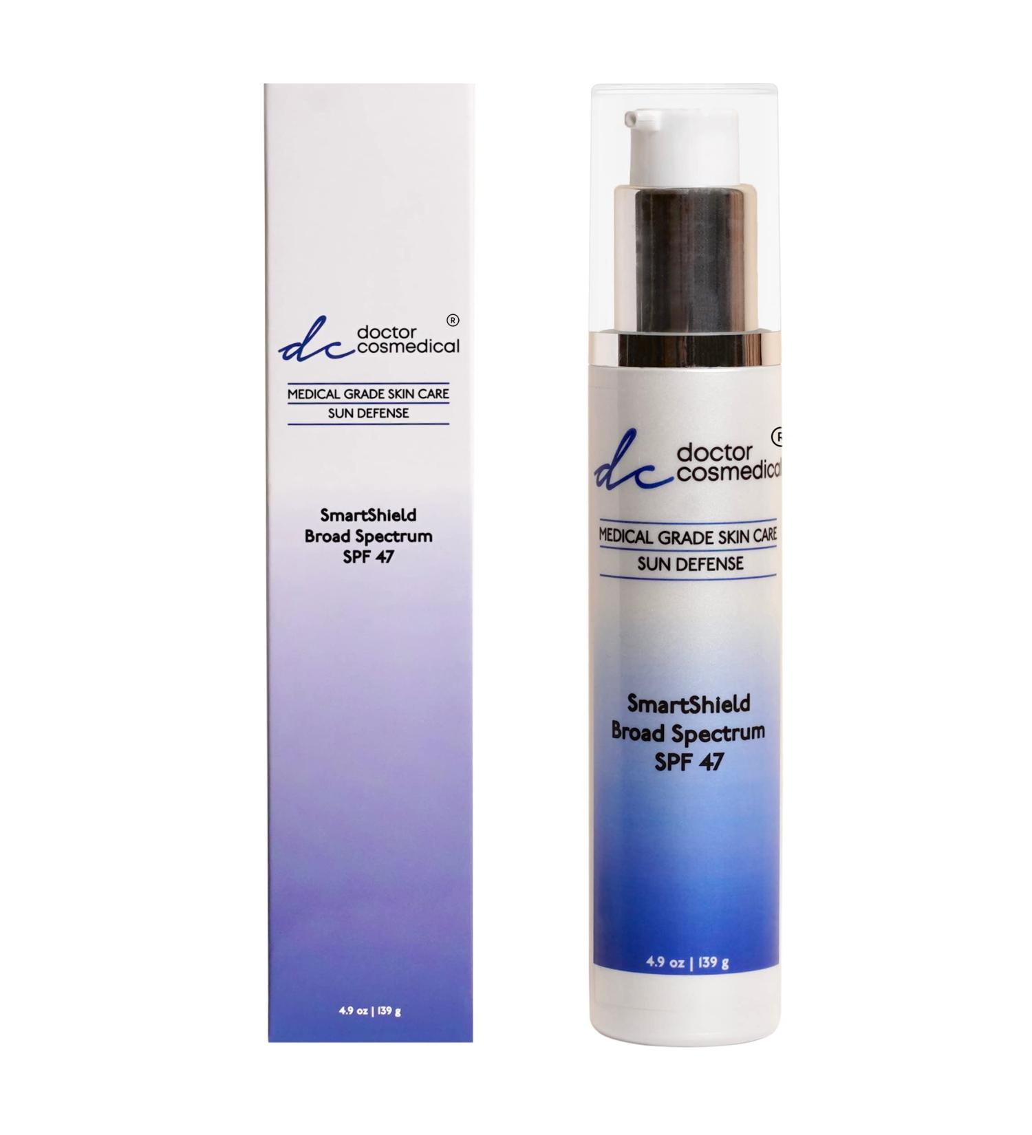 Face Sunscreen Cream | Smart Shield Spectrum SPF 47 | Professional Botanical Protection for All Skin Types | 4.9 Oz - Buy Online on GoSupps.com
