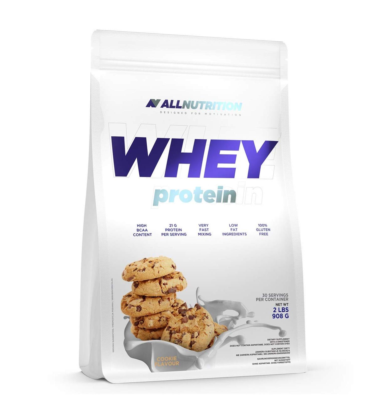ALLNUTRITION WPC Whey Protein - Whey Powder - Low Fat Protein Powder - Muscle Mass - Pre-Workout - 2270g - Strawberry