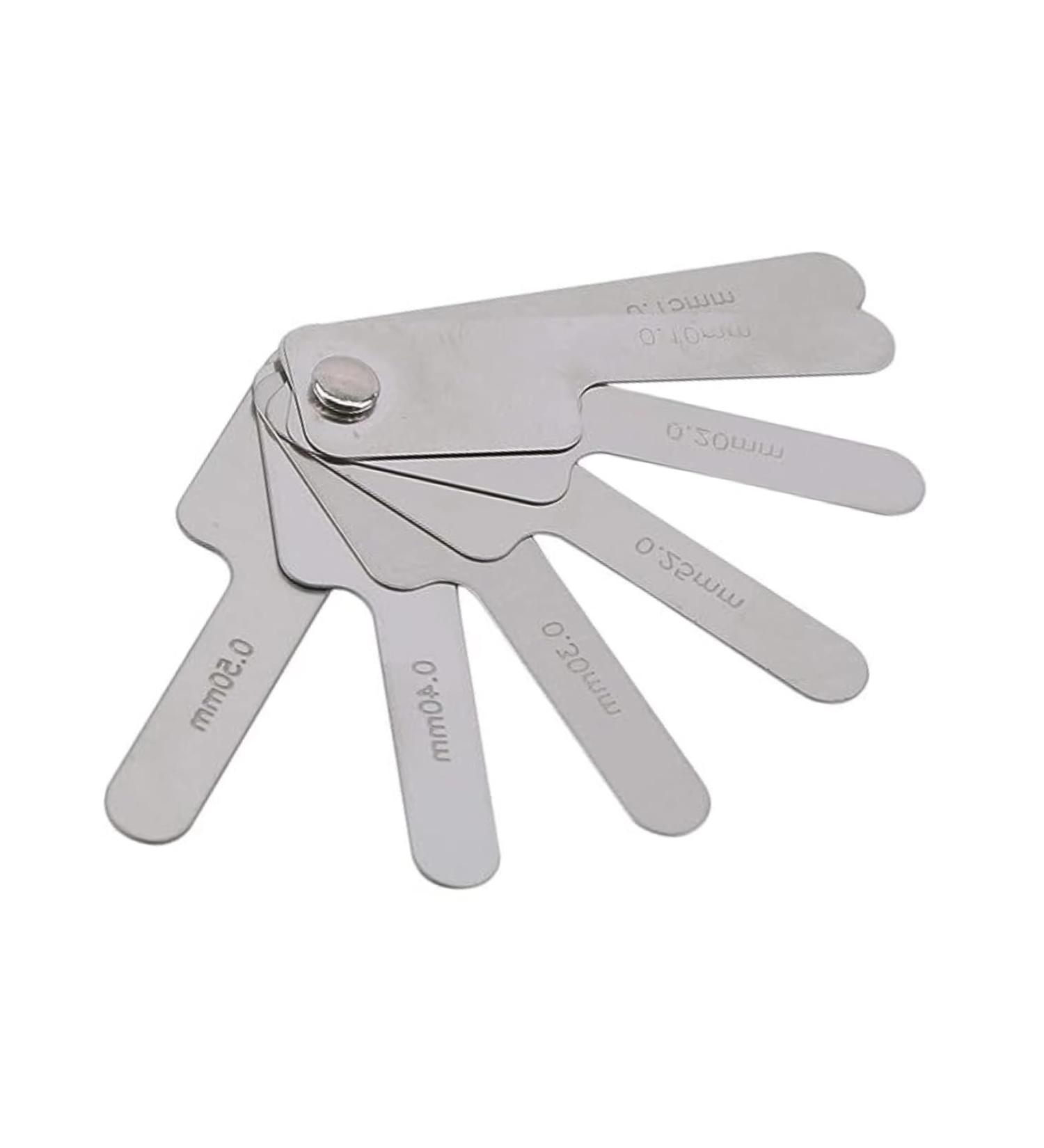 Buy Silver Dental Orthodontic IPR Gauge Ruler - 0.1-0.5mm Stainless Steel Measuring Tool for Enamel Reduction | International Shipping Available - Buy Online on GoSupps.com