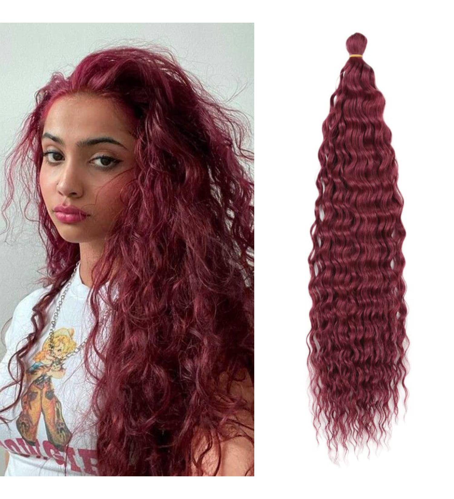 22 Deep Twist Crochet Hair - 3 Packs Ocean Wave Curly Bohemian Braids | Synthetic Hair Extensions for Women & Girls - Buy Online on GoSupps.com