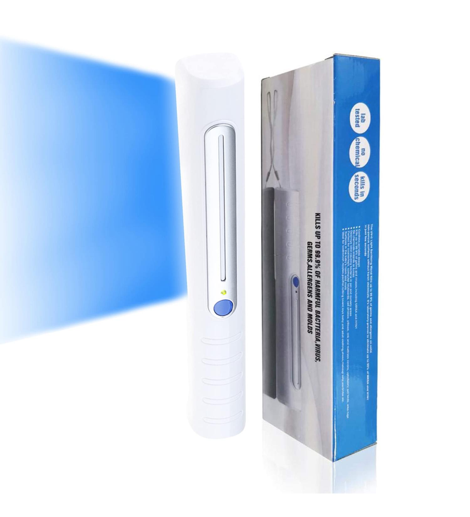 UV Wand Sanitizer - Portable Handheld UV Light Sanitizer for Travel & Home | 99.99% Germicidal Disinfectant Lamp - Buy Online on GoSupps.com