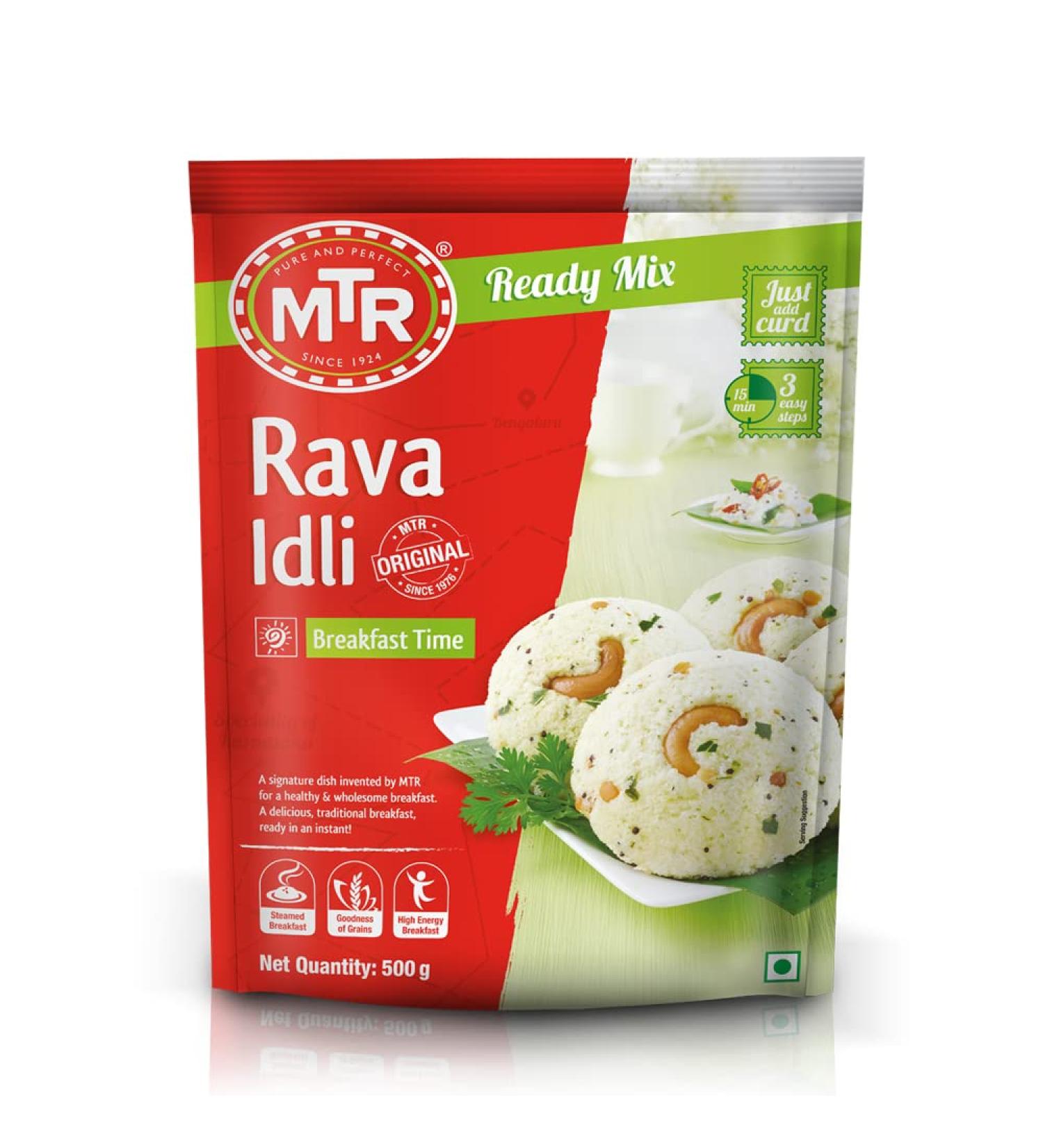 MTR Rava Idli Mix 500g - Authentic South Indian Breakfast Mix - Buy Online on GoSupps.com