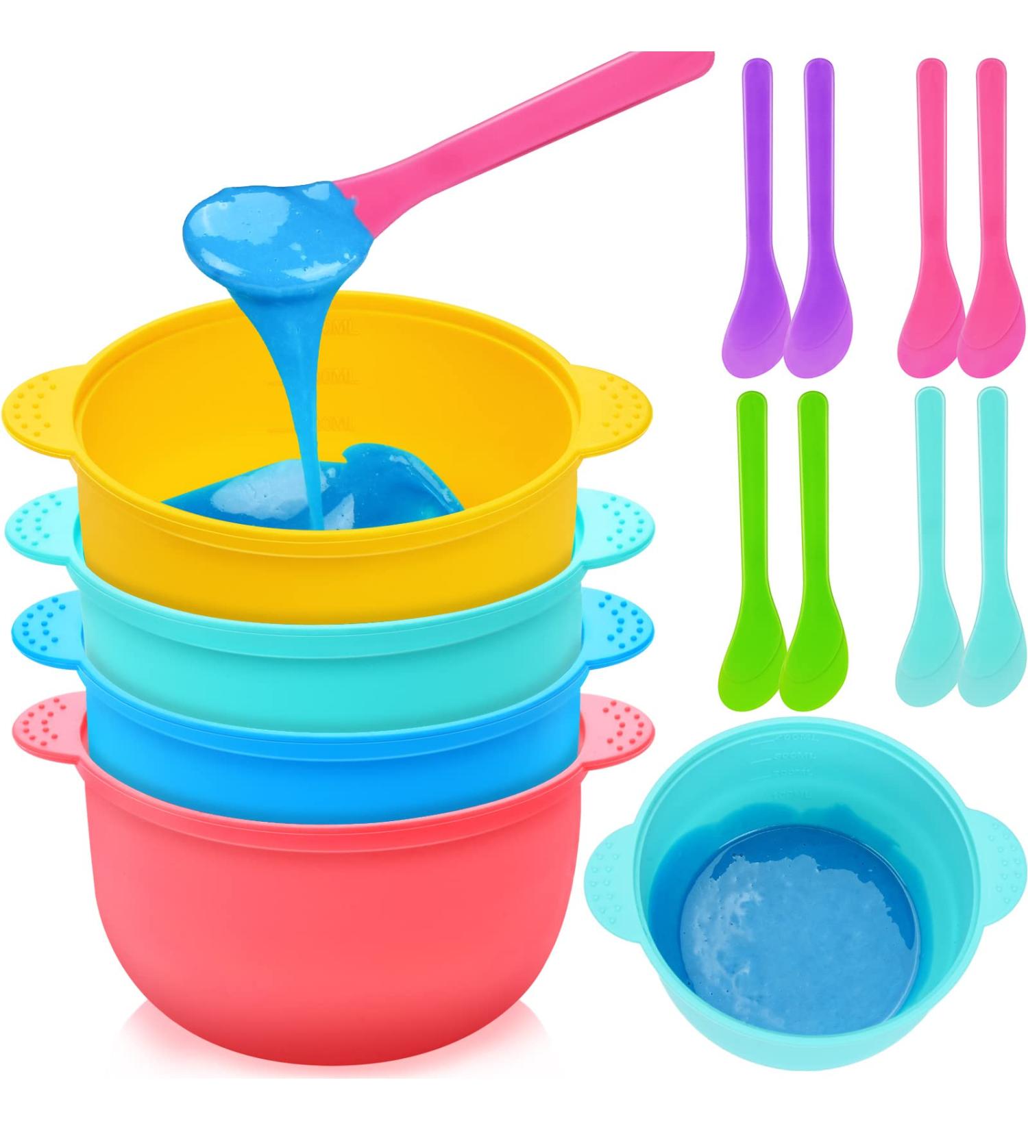 4 PCS Silicone Wax Warmer Liner Set with 8 Non-Sticky Spatulas - 16 oz Reusable Waxing Bowls for Hair Removal - Buy Online on GoSupps.com