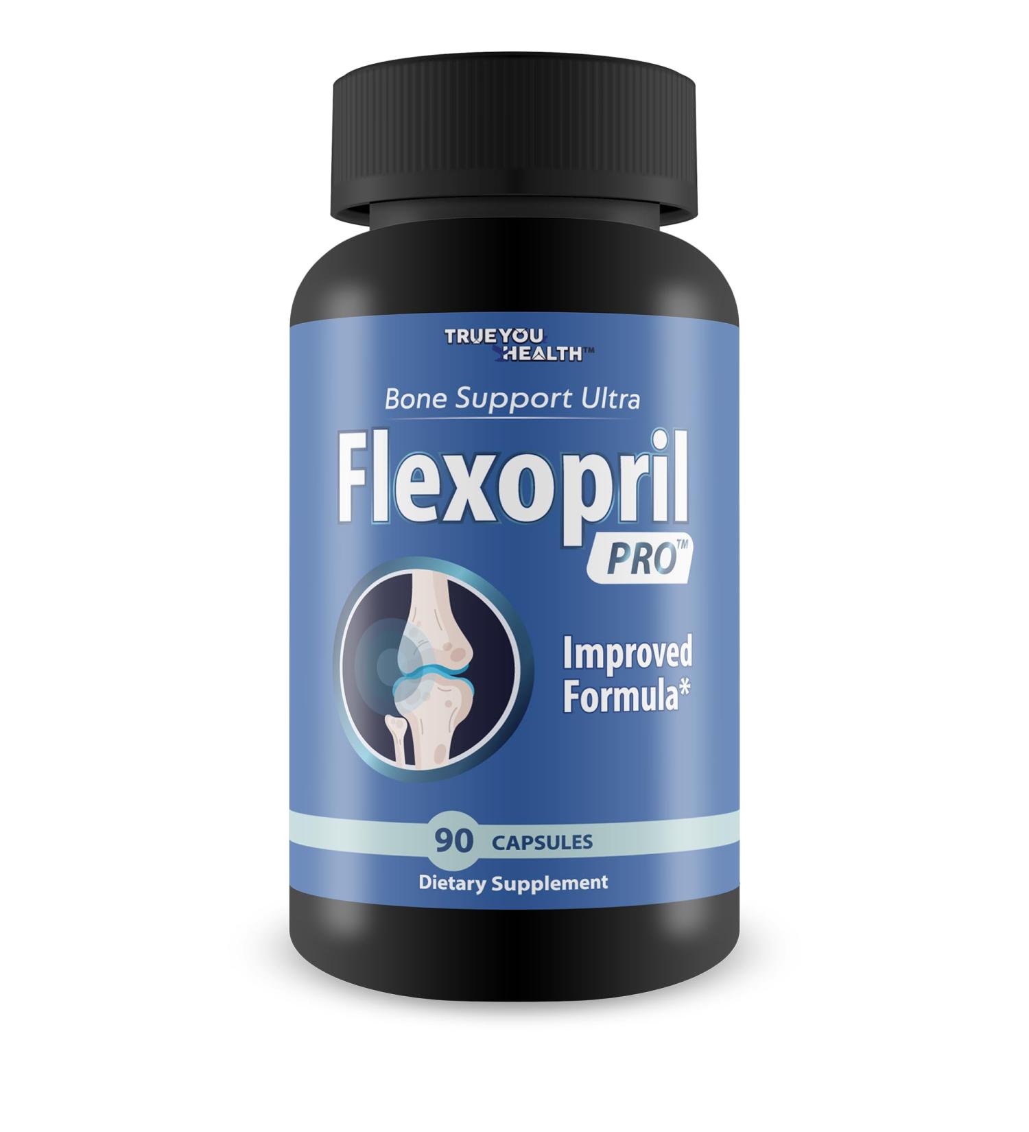 Bone Support Ultra Flexopril Pro - Improved Formula - Our Best Bone Health Supplement - Advanced Bone Support Supplement with Calcium and Vitamin D Bone Health Support - Buy Online on GoSupps.com