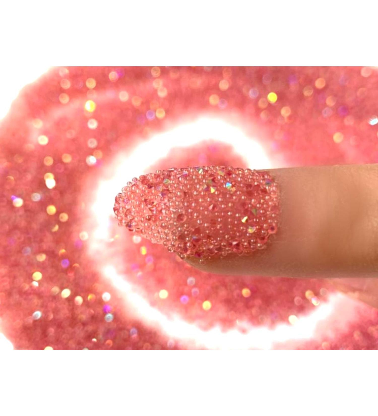 EIMASS Druzy Diamond Dust 3D Nail Art Crystals - Swarovski Alternative Gems (Rose AB)