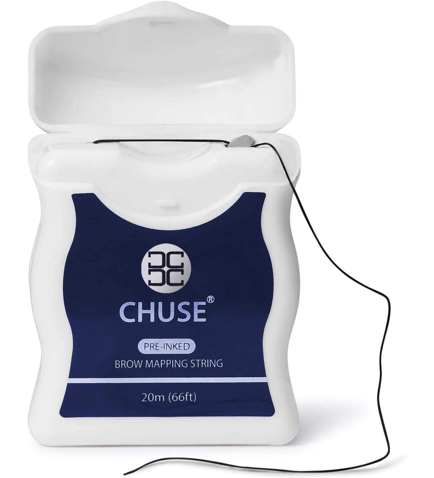 CHUSE Brow Mapping String for Microblading - Pre-Inked Bamboo Charcoal Thread - 66ft (20m) - Buy Online on GoSupps.com