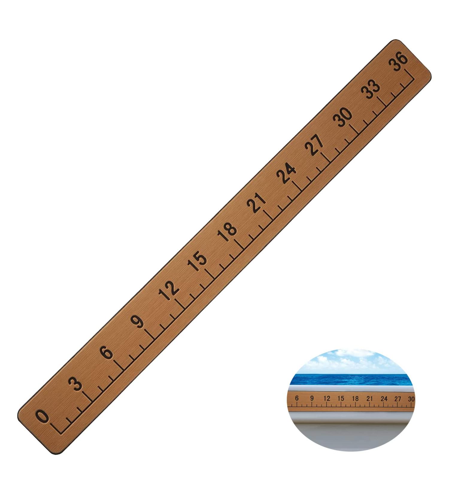 36 Fish Ruler with Self-Adhesive Backing for Boats and Kayaks - EVA Foam Fish Measuring Tool | Fishing Kayak Accessories - Buy Online on GoSupps.com